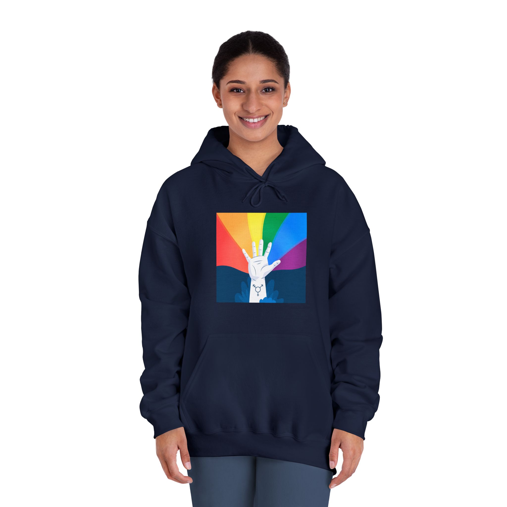 Pride Day Concept Unisex Dryblend Hooded Sweatshirt - Image 32