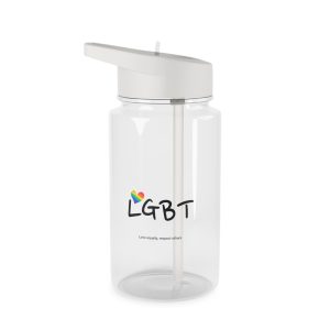 Love Letter Pride Rainbow Lettering Text Writing Pattern Freedom Love Heart Homo Colors Flag Parade(3) Tritan Water Bottle