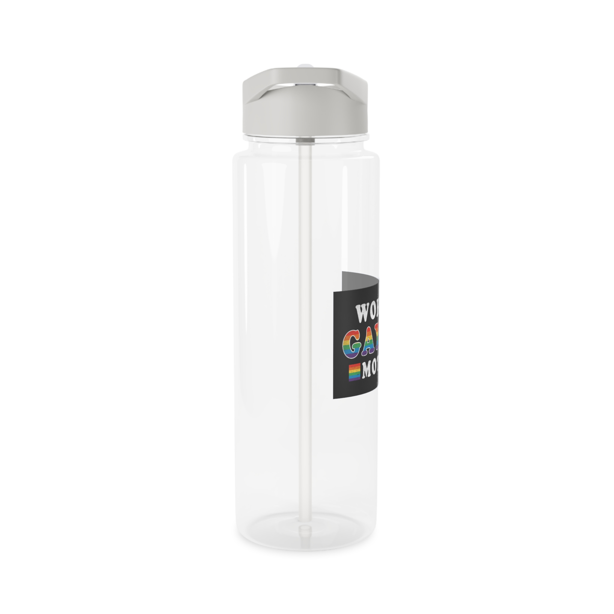 Mother Day Pride Rainbow Typography Vector Premium T Shirt(1) Tritan Water Bottle - Image 8
