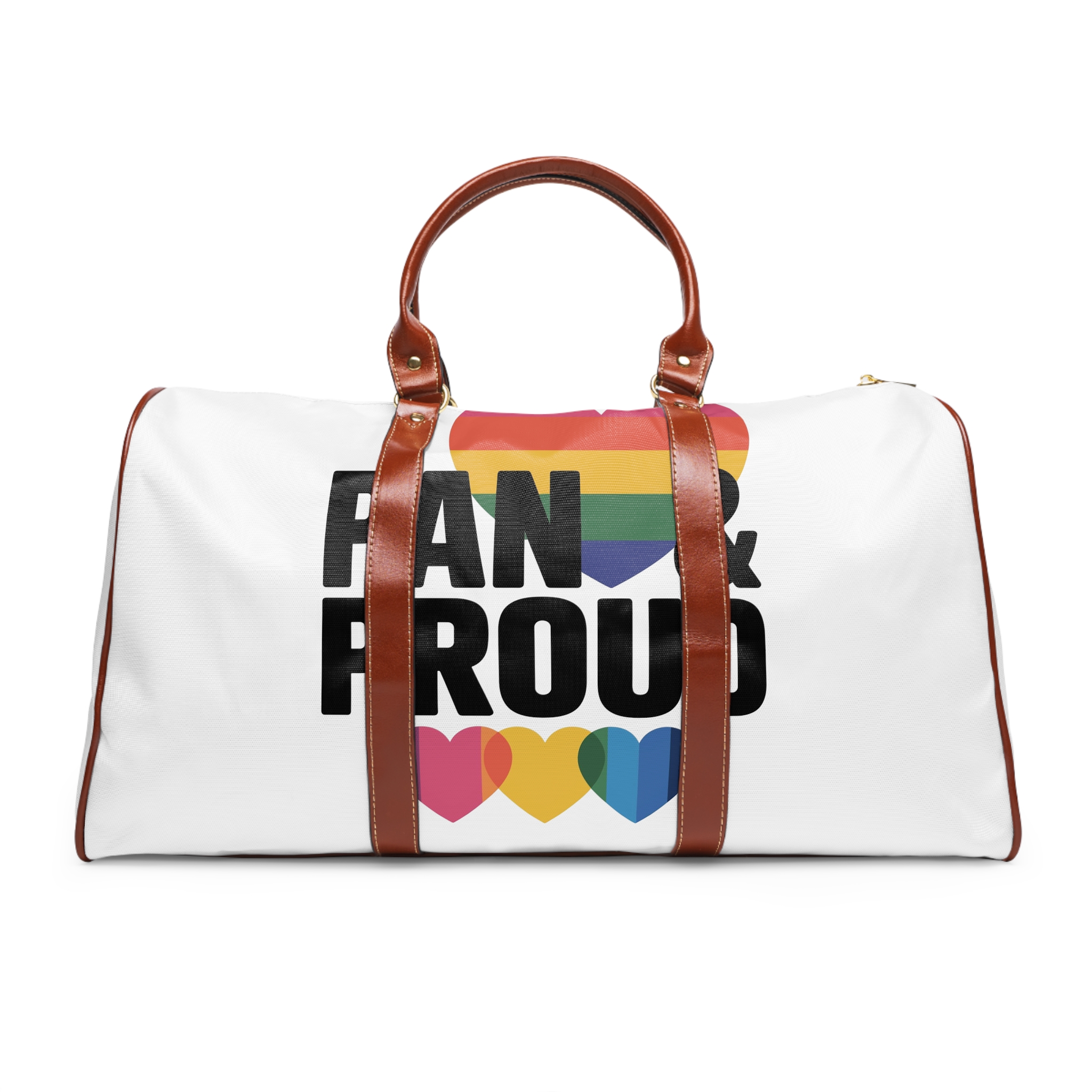 Pan Proud T Shirt Design Isolated White Background 2 Waterproof Travel Bag