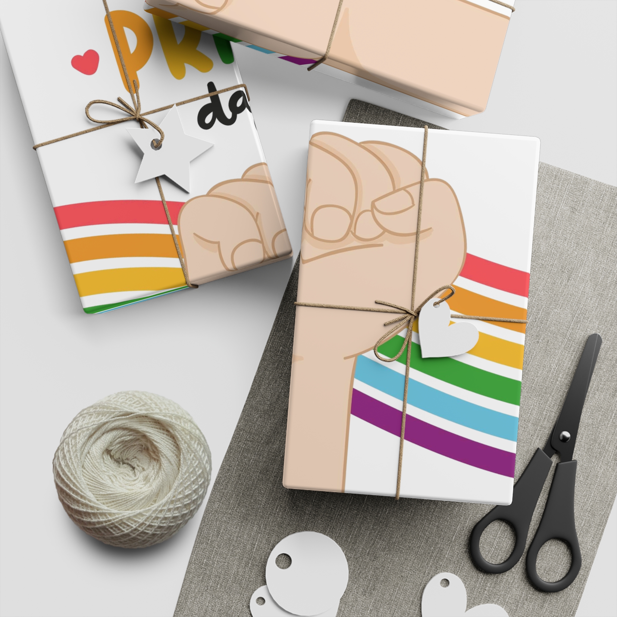 Pride Day Concept (2) Gift Wrapping Paper Sheets 1pc - Image 2