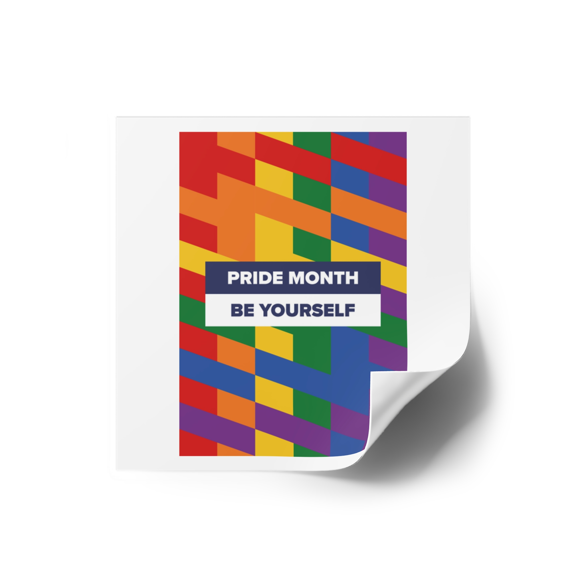 Lgbt Pride Month June Lesbian Gay Bisexual Transgender Lgbtq Flag Rainbow Vector(1)3 Laminate Stickers Square - Image 2