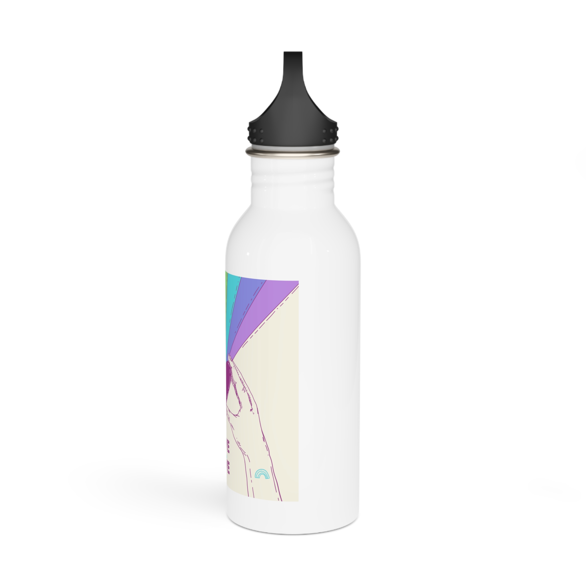 Lesbian Pride Design 882D67 Stainless Steel Water Bottle - Image 4