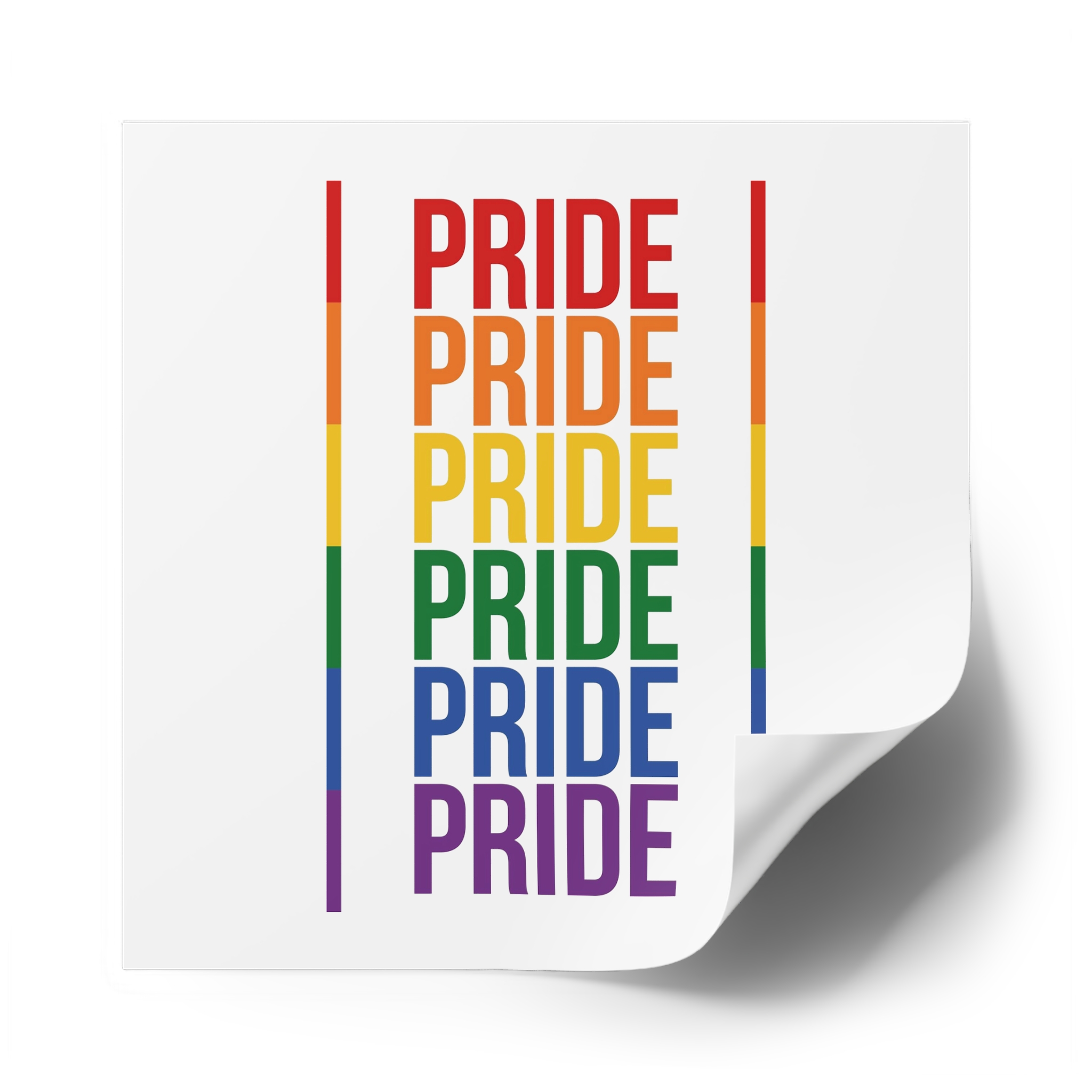 Lgbt Pride Month June 2026 Lesbian Gay Bisexual Transgender Lgbtq Flag Rainbow Love Vector (1) Laminate Stickers Square - Image 58