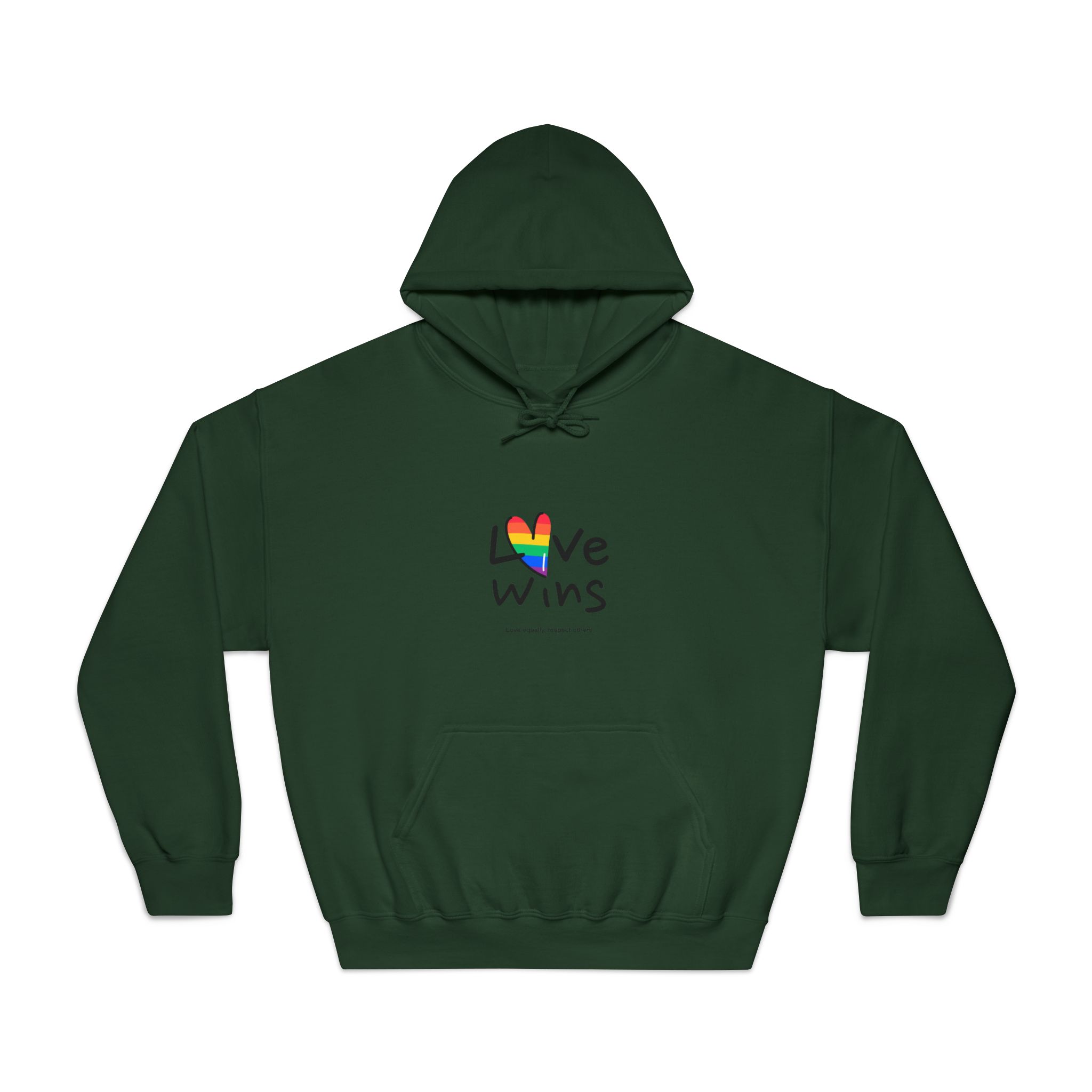 Love Letter Pride Rainbow Lettering Text Writing Pattern Freedom Love Heart Homo Colors Flag Parade(2) (1) Unisex Dryblend Hooded Sweatshirt - Image 21
