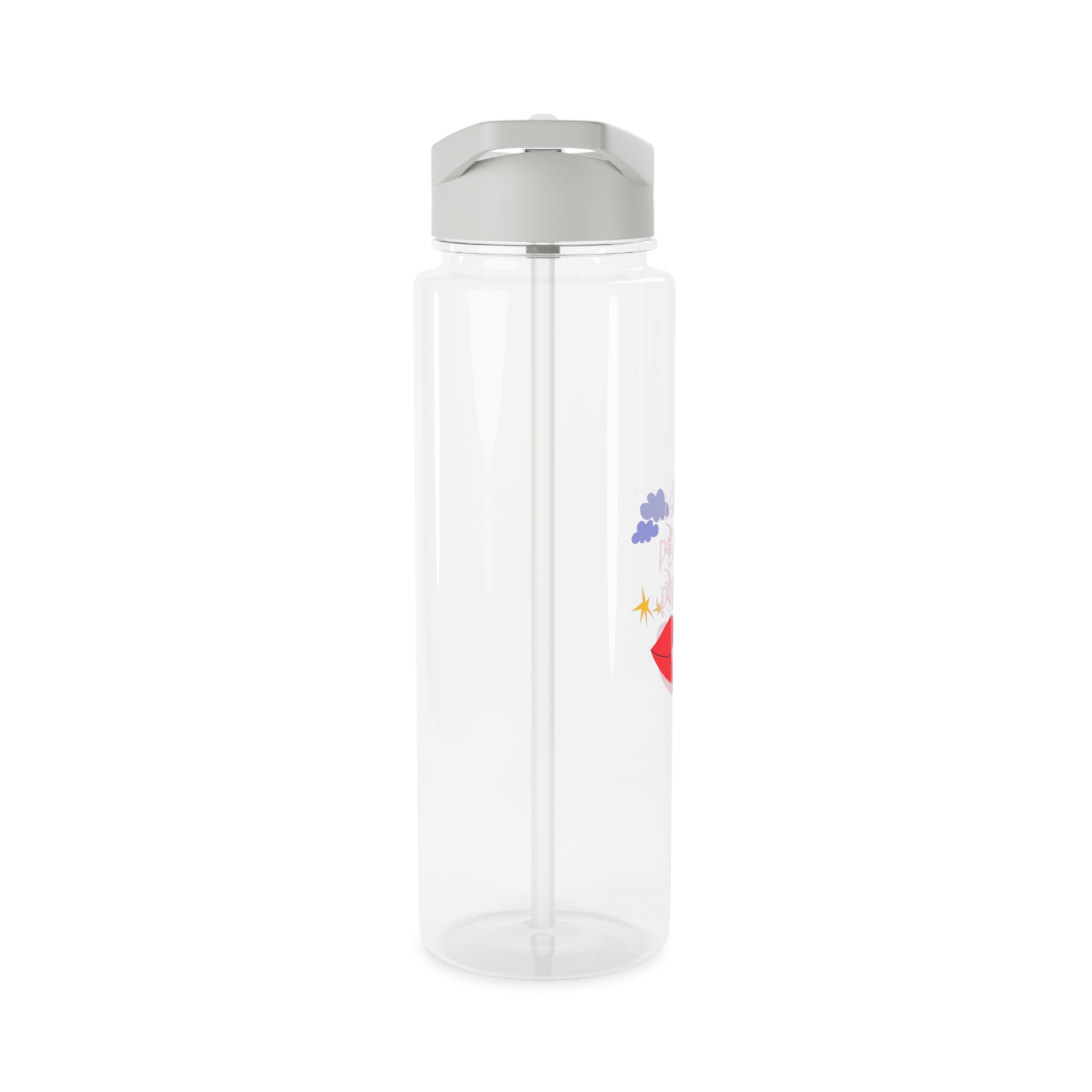 Pride Month Cartoon Funky Card Lgbt Festive Groovy Retro Poster Tolerance Freedom Tritan Water Bottle - Image 8