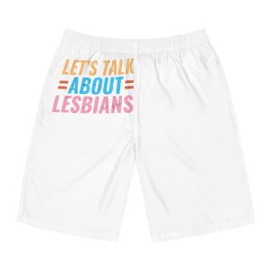 Lets Talk About Lesbians Mens Board Shorts Aop