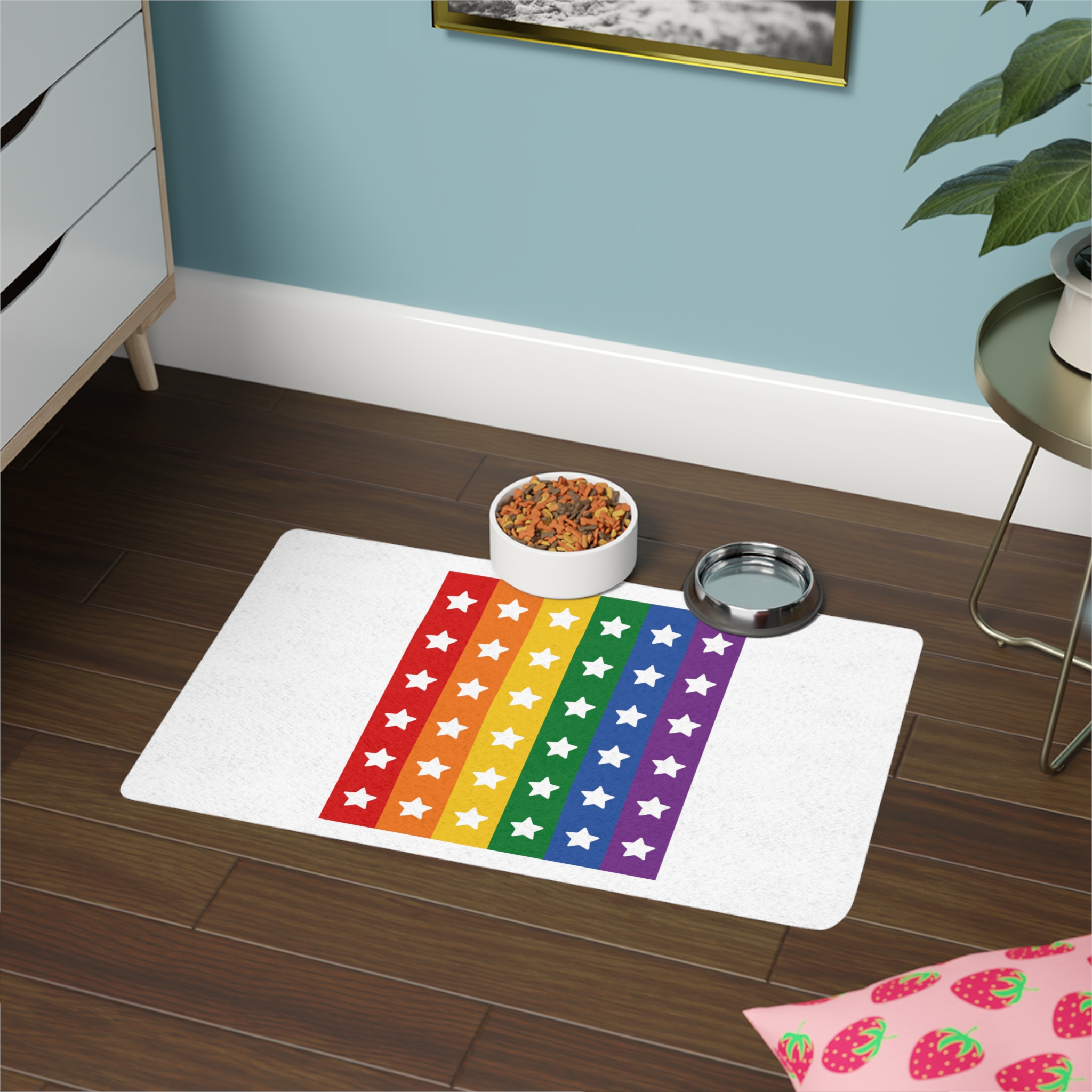 Lesbian Pride Design 9A44FB Pet Food Mat 12x18 - Image 4