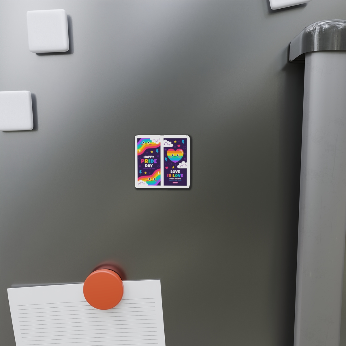 Flat Pride Month Vertical Banners Collection Die Cut Magnets - Image 2