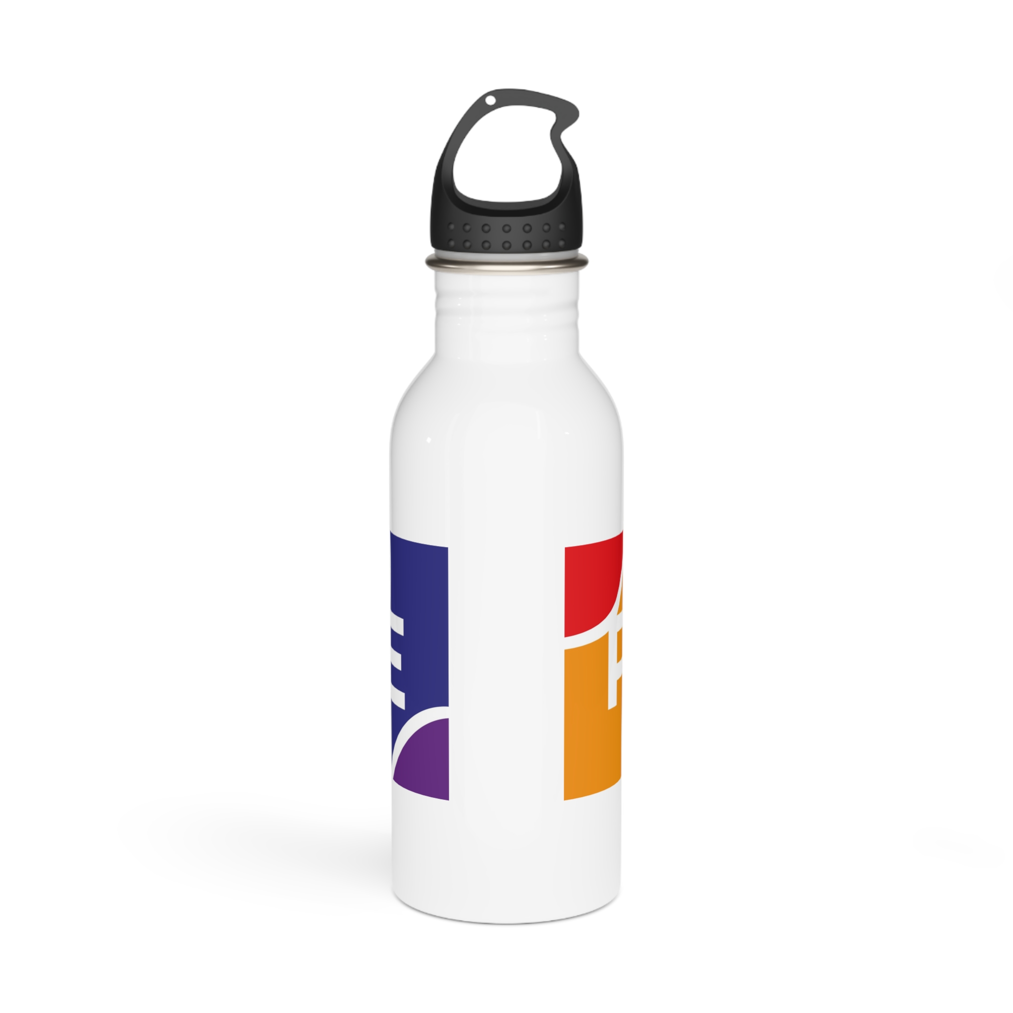 Gay Pride Month Colors Lgbtq Rainbow Background Tolerance Festival Stainless Steel Water Bottle - Image 3