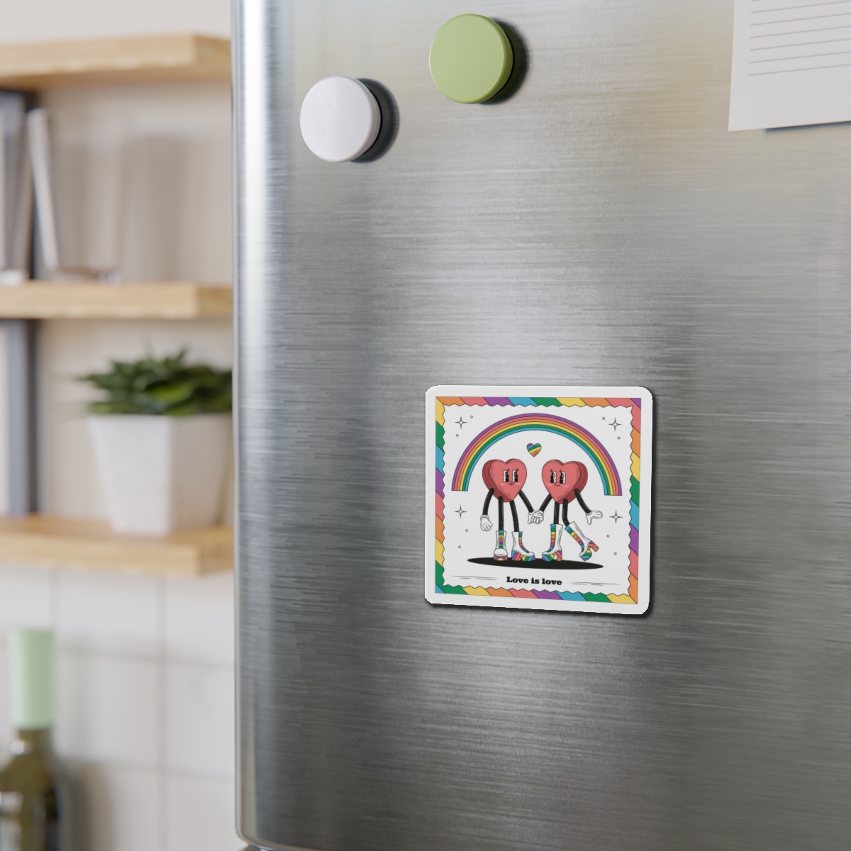 Hand Drawn Illustration Pride Month Celebration(4) Die Cut Magnets - Image 6