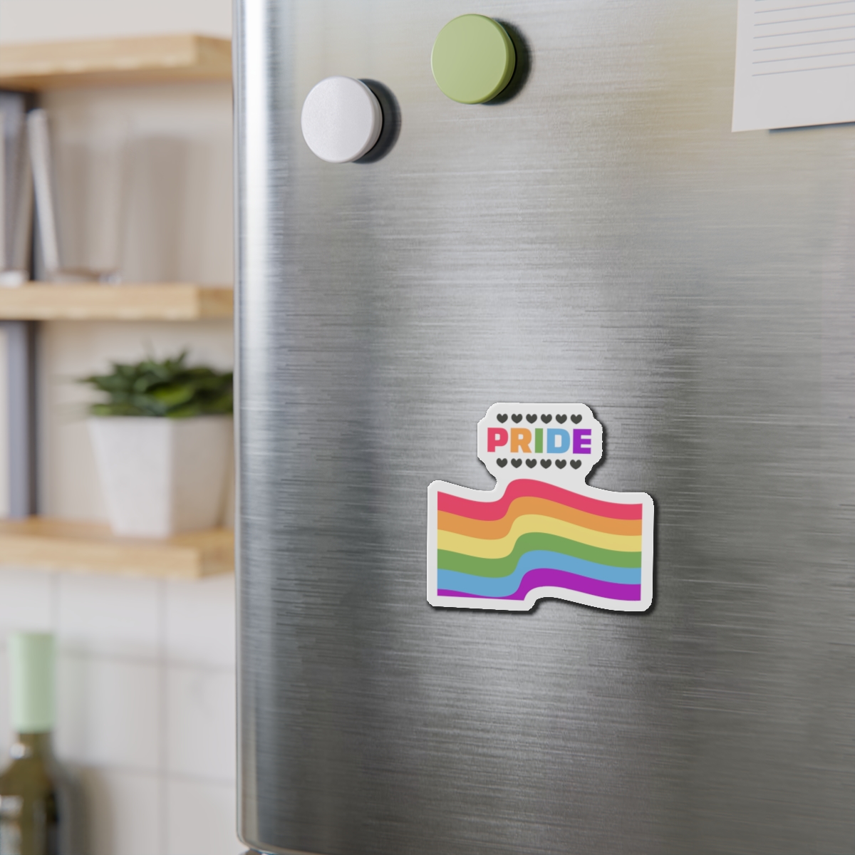 Pride Background With Flag Lgbtq Pride Die Cut Magnets - Image 6