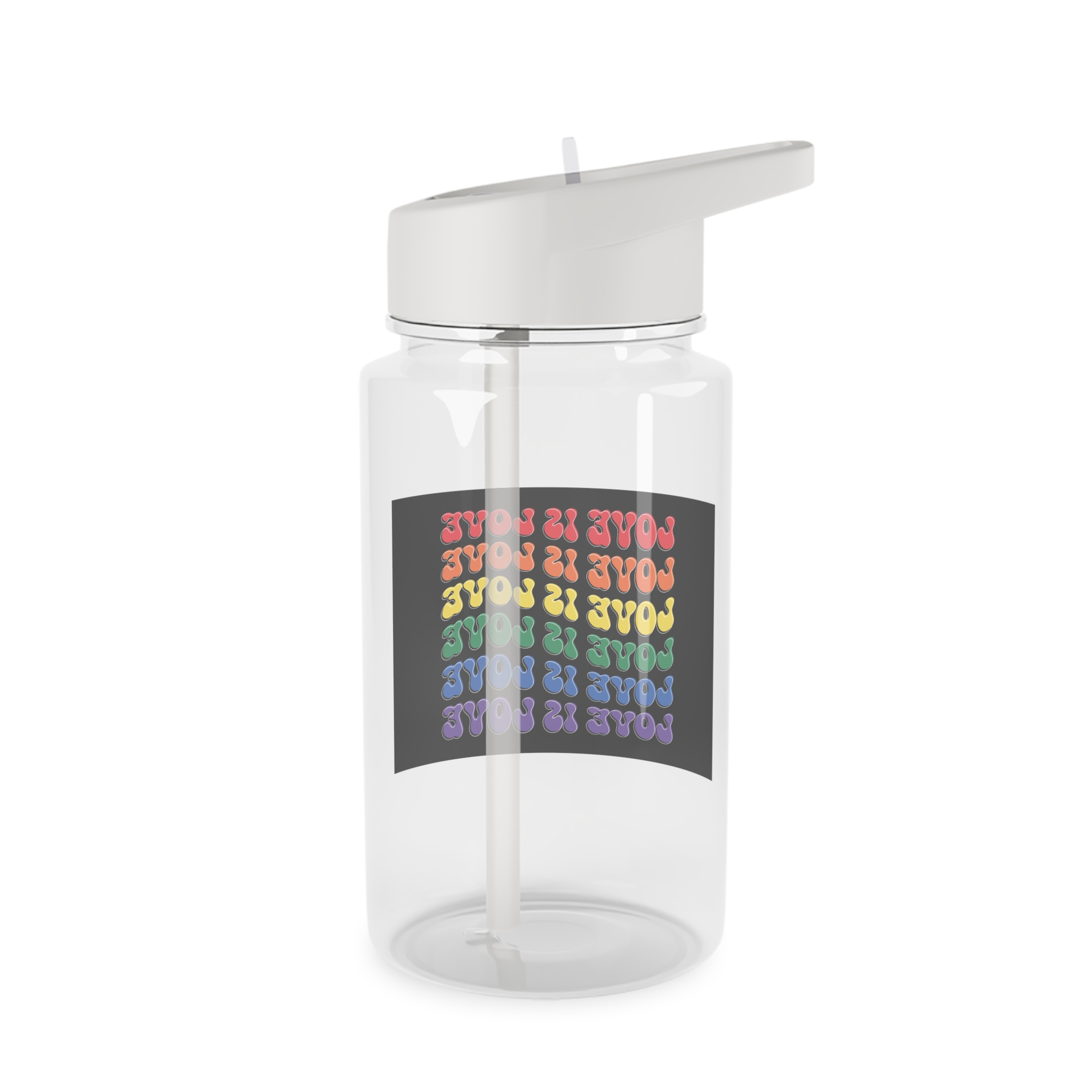 Pride Lgbtq Gay Typography Vector Tshirt Design(8) Tritan Water Bottle - Image 2