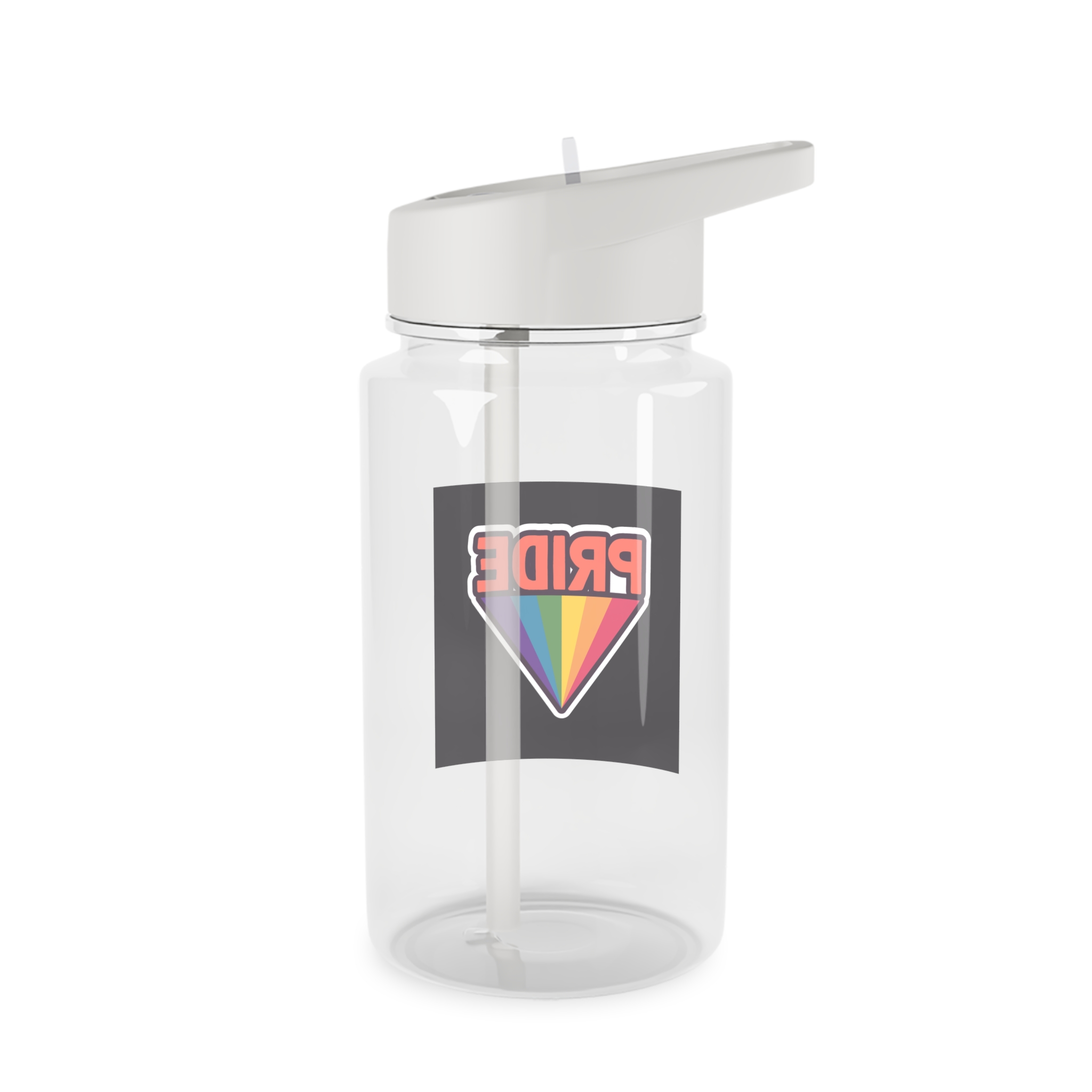 Pride With Rainbow Tritan Water Bottle - Image 2