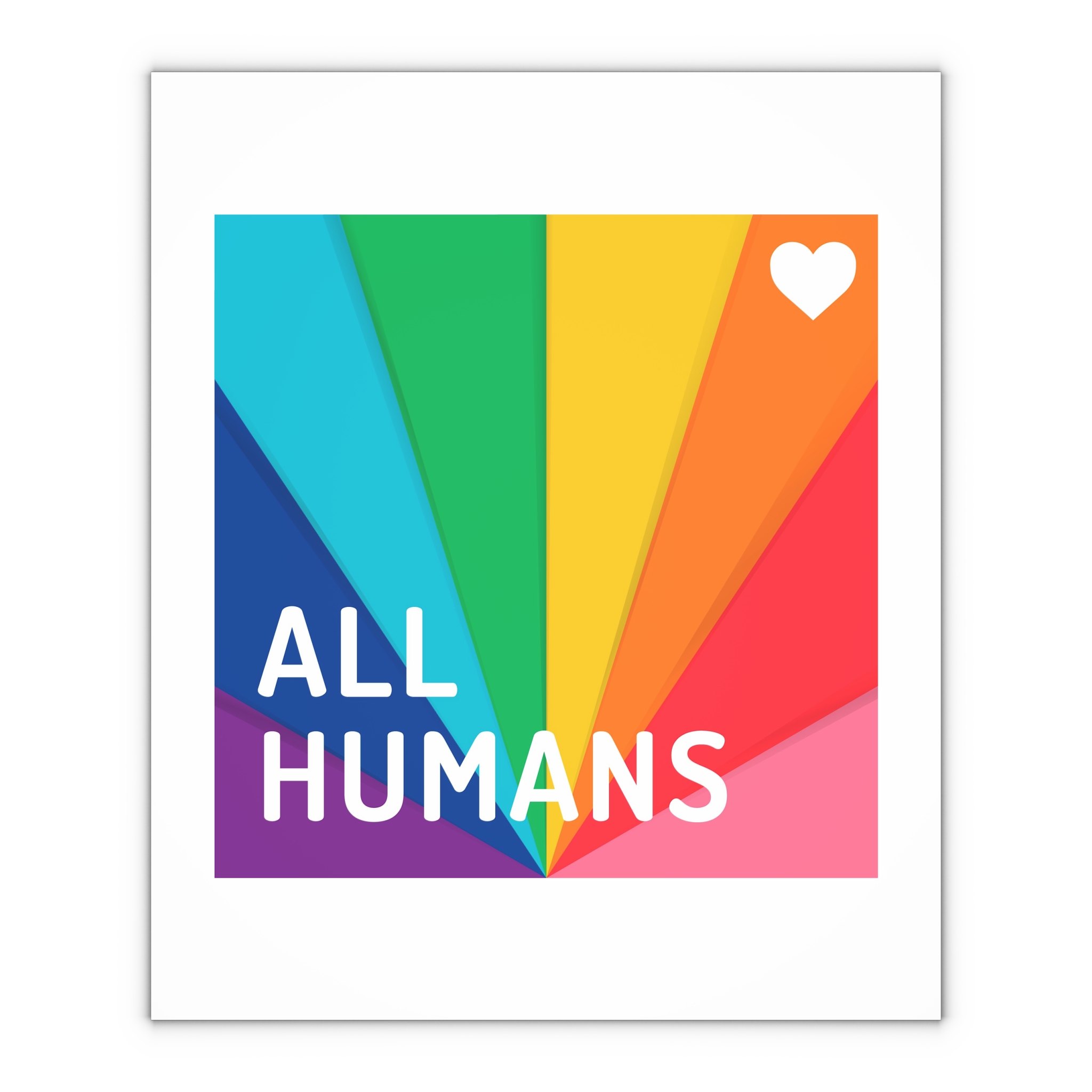 Rainbow Colored Background With All Humans Concept Pride Month Gift Wrapping Paper Sheets 1pc - Image 4