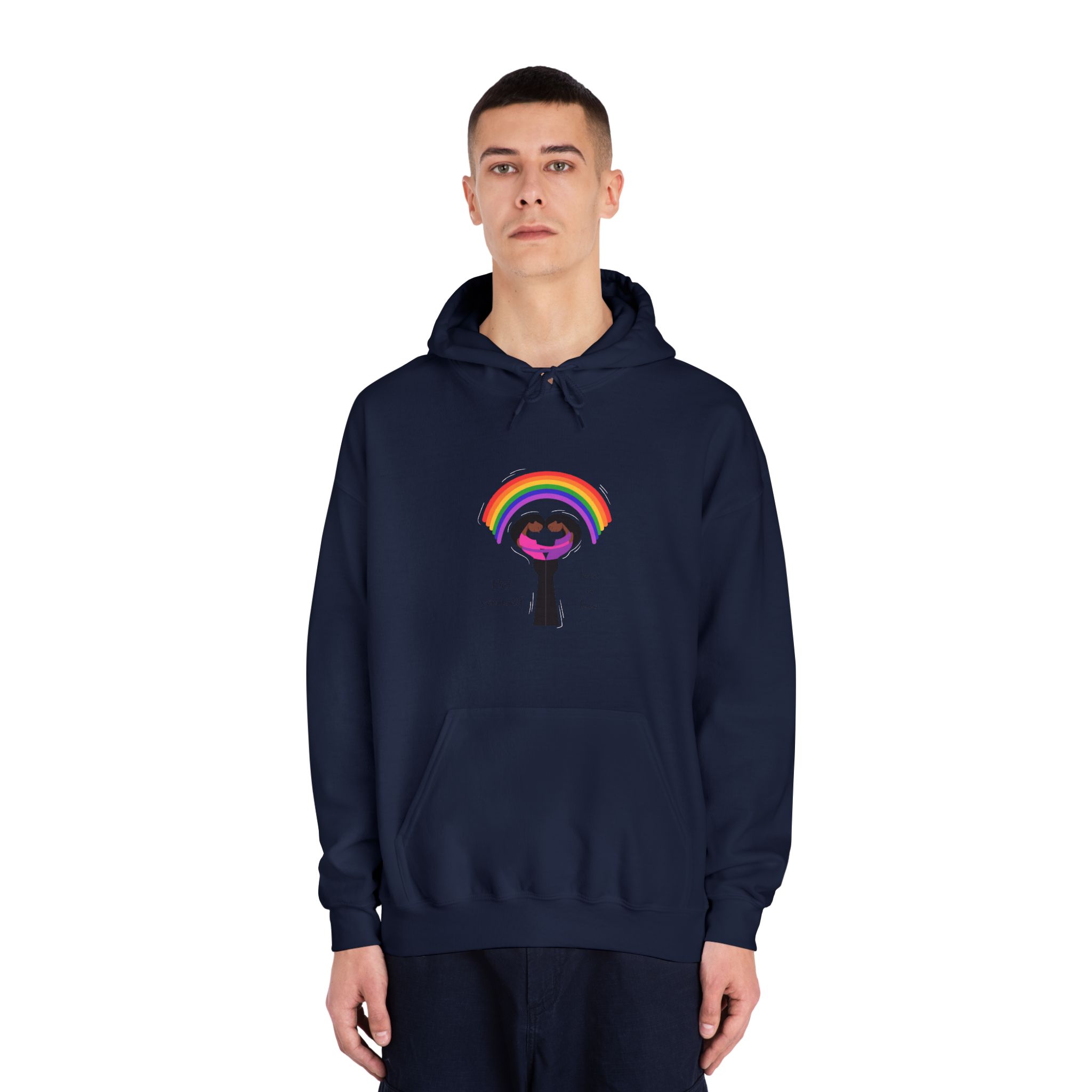 Poster Two Girls Hugging With Rainbow Unisex Dryblend Hooded Sweatshirt - Image 31