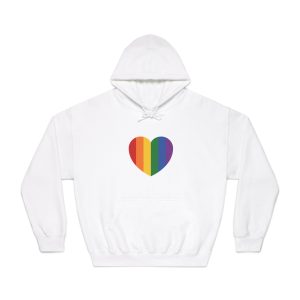 Lgbt Pride Month June Lesbian Gay Bisexual Transgender Lgbtq Flag Rainbow Vector(4) Unisex Dryblend Hooded Sweatshirt