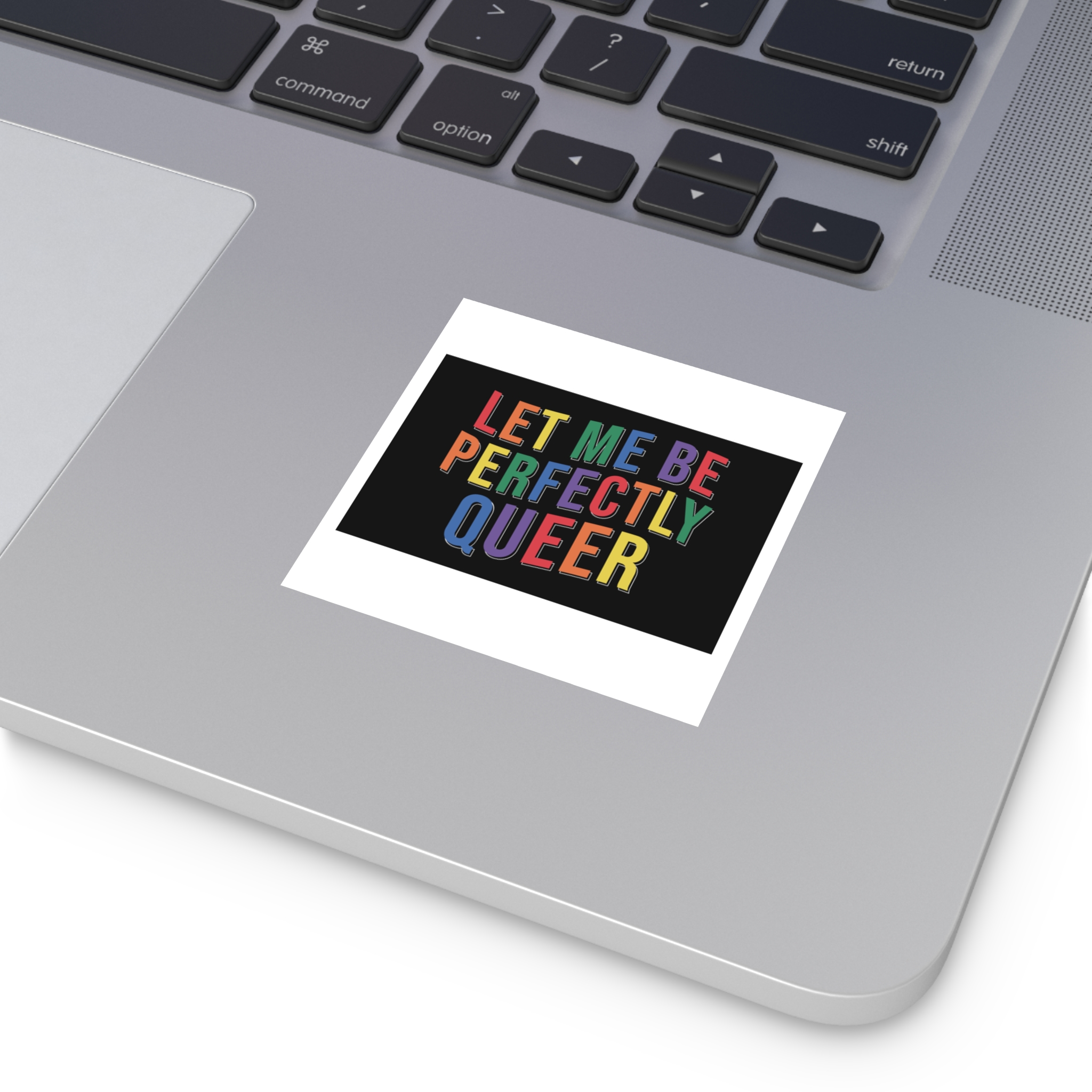Pride Lgbtq Gay Typography Vector Tshirt Design(9) Laminate Stickers Square - Image 11