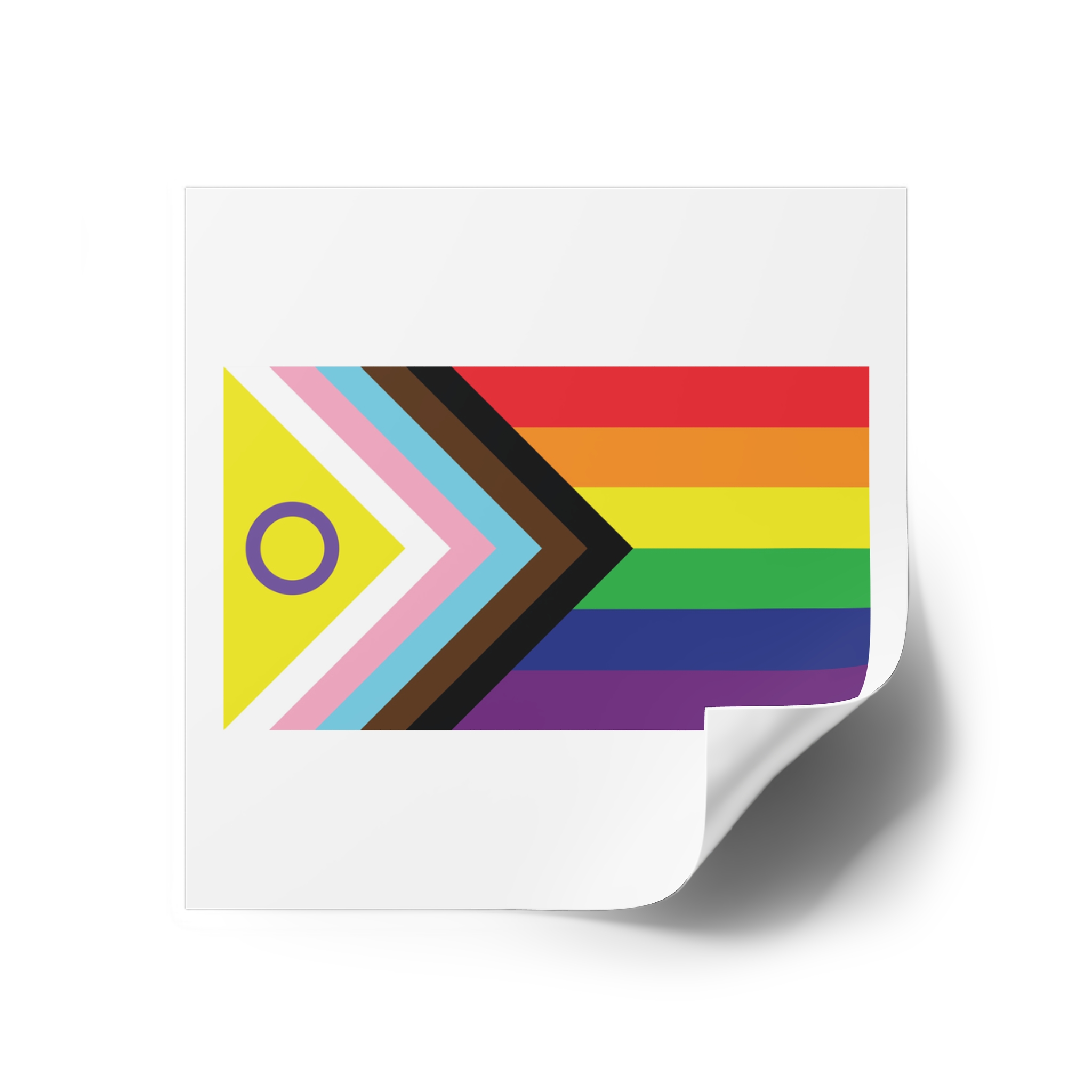 Illustration Rainbow Flag Art Vector Laminate Stickers Square - Image 30