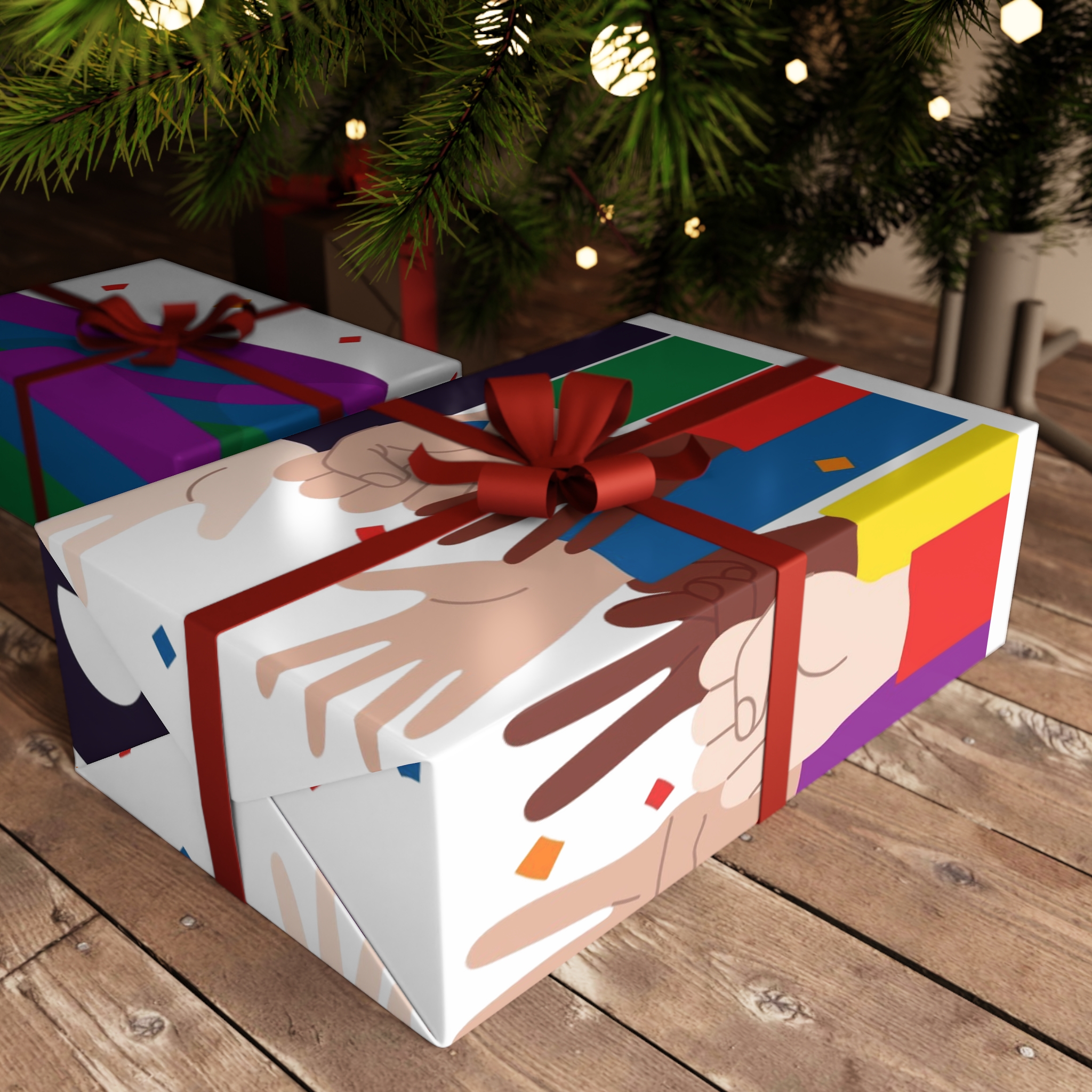 Pride Day Event With Rainbow Flag Theme Gift Wrapping Paper Sheets 1pc - Image 6