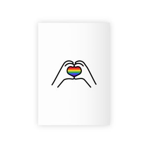 Lgbt Concept Heart Colors Lgbtq Flag Love Is Love Shape Heart Icon Lgbt Gift Wrapping Paper Rolls 1pc