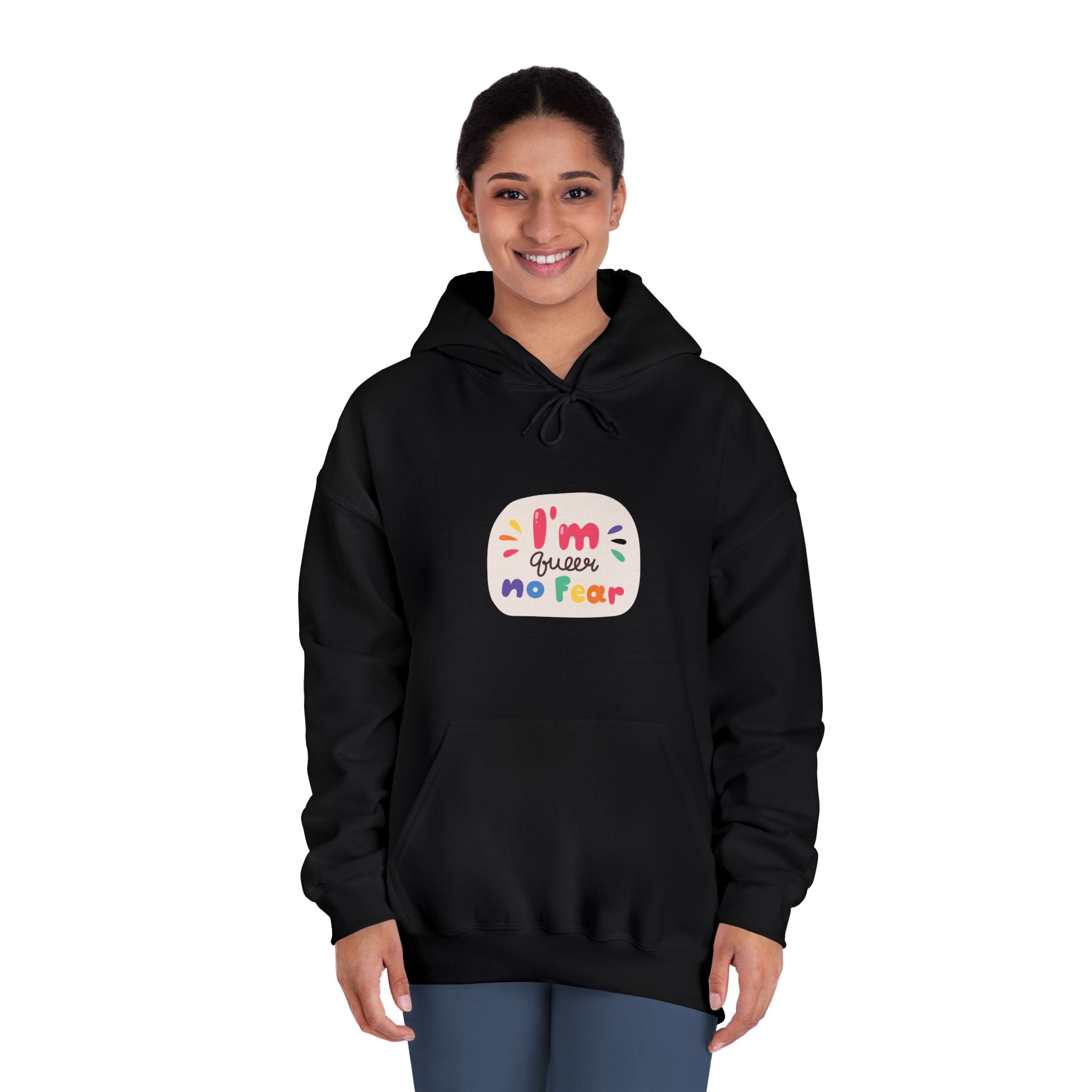Lgbt Sticker Pack White Background Lgbtq Set Symbol Lgbt Pride Community Rainbow Elements Vector Hand Draw Illustration Hand Drawn Lettering(3) Unisex Dryblend Hooded Sweatshirt - Image 12