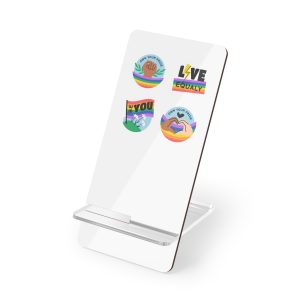 Flat Stickers Collection Lgbtqi Pride Month Celebration(1) Mobile Display Stand For Smartphones