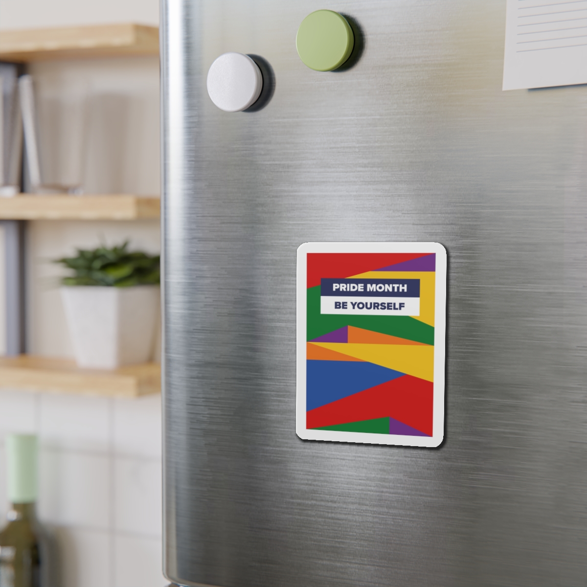 Lgbt Pride Month June Lesbian Gay Bisexual Transgender Lgbtq Flag Rainbow Vector(2) Die Cut Magnets - Image 9
