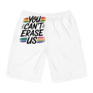 You Cant Erase Us T Shirt Design Isolated White Background 2 Mens Board Shorts Aop