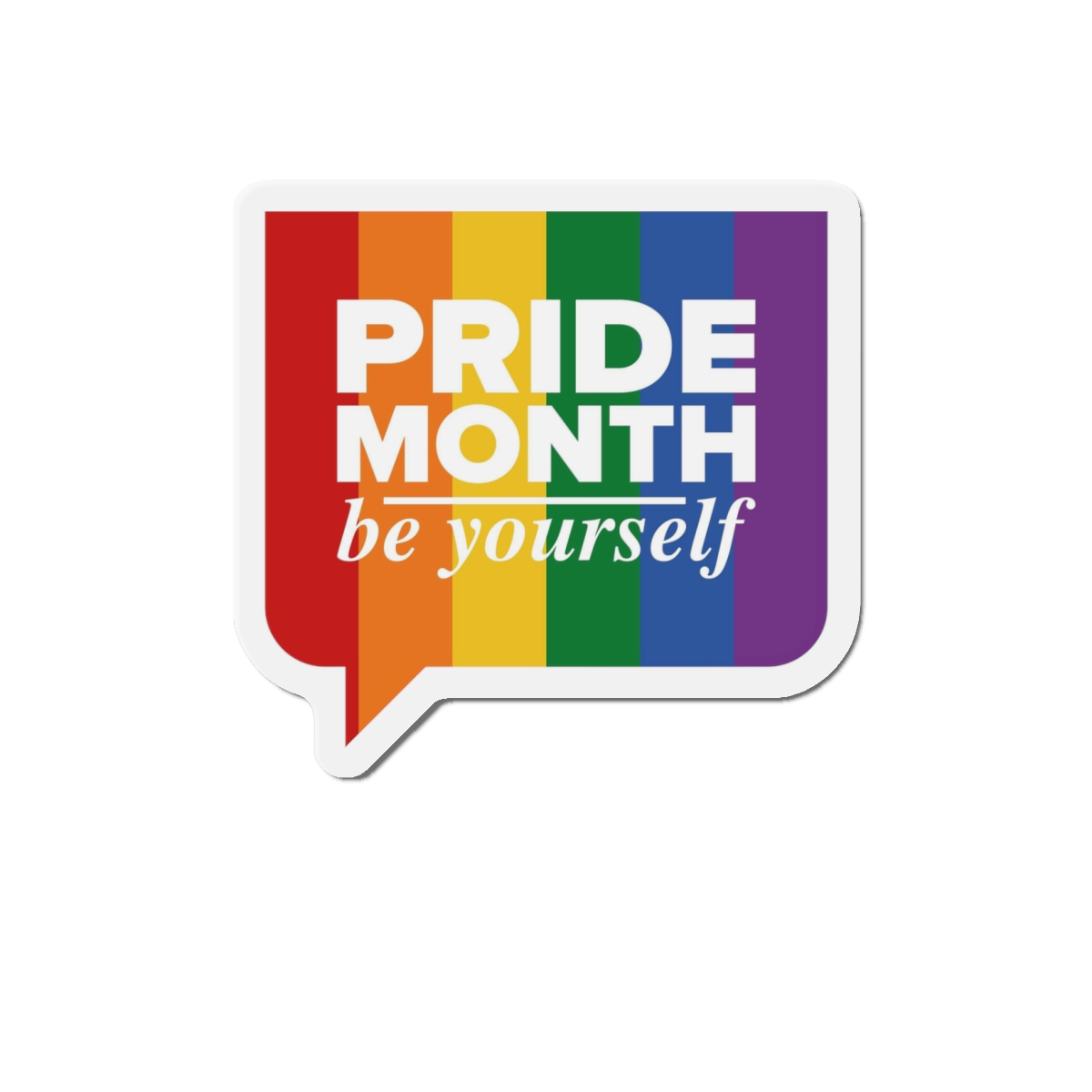 Lgbt Pride Month June Lgbt Flag Rainbow Flag Love Concept Vector Illustration Poster (1) Die Cut Magnets - Image 7