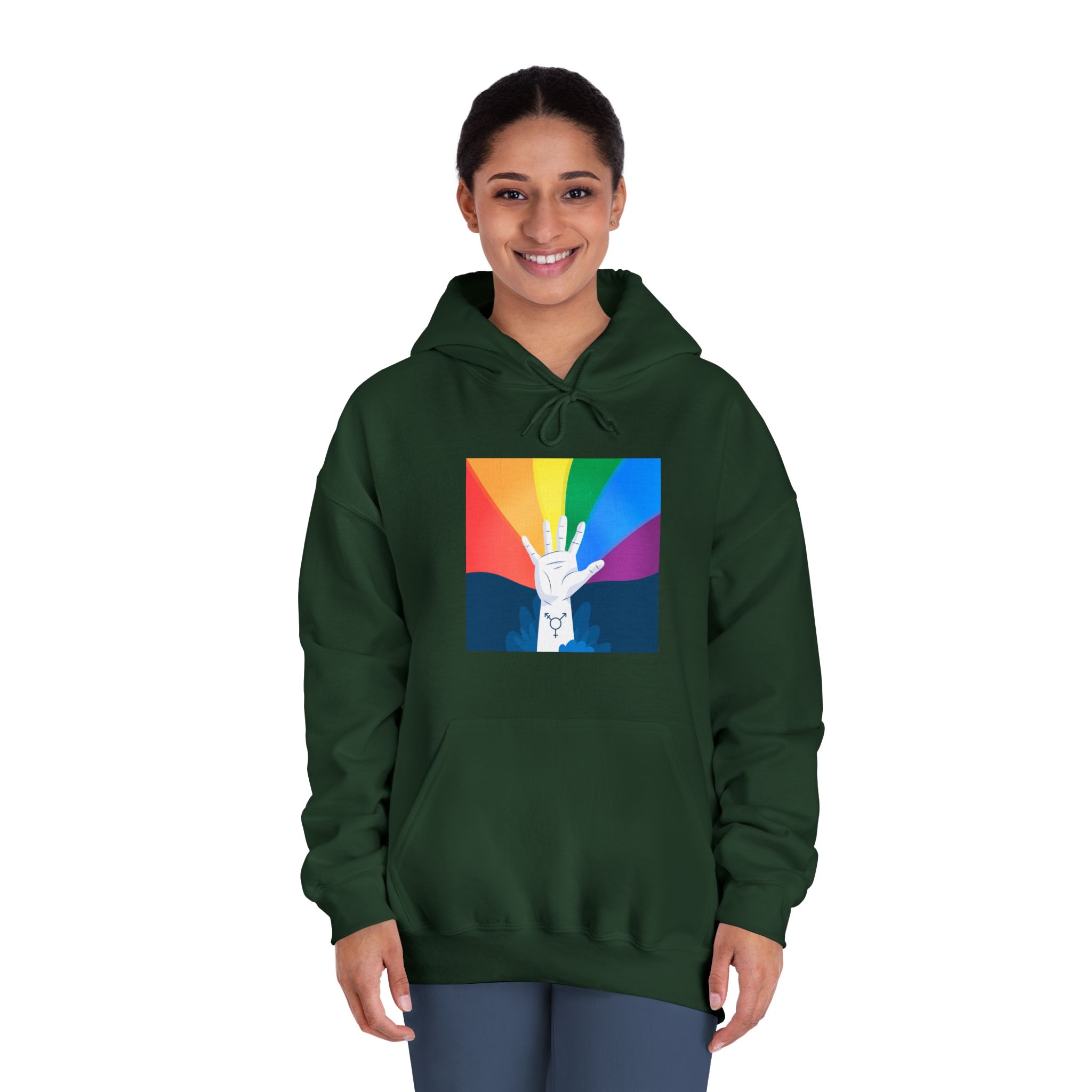 Pride Day Concept Unisex Dryblend Hooded Sweatshirt - Image 24