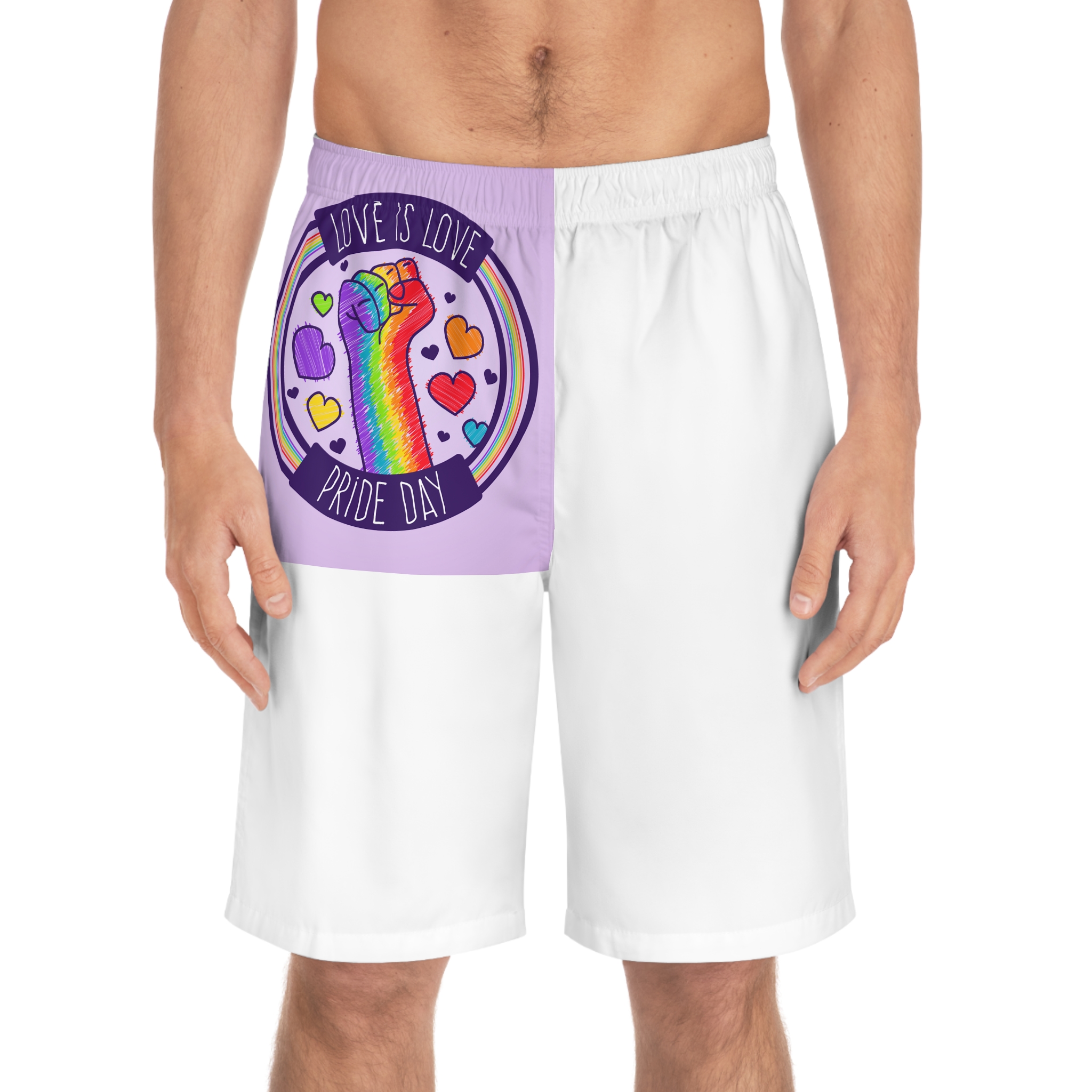 Pride Day Event Concept Mens Board Shorts Aop - Image 3