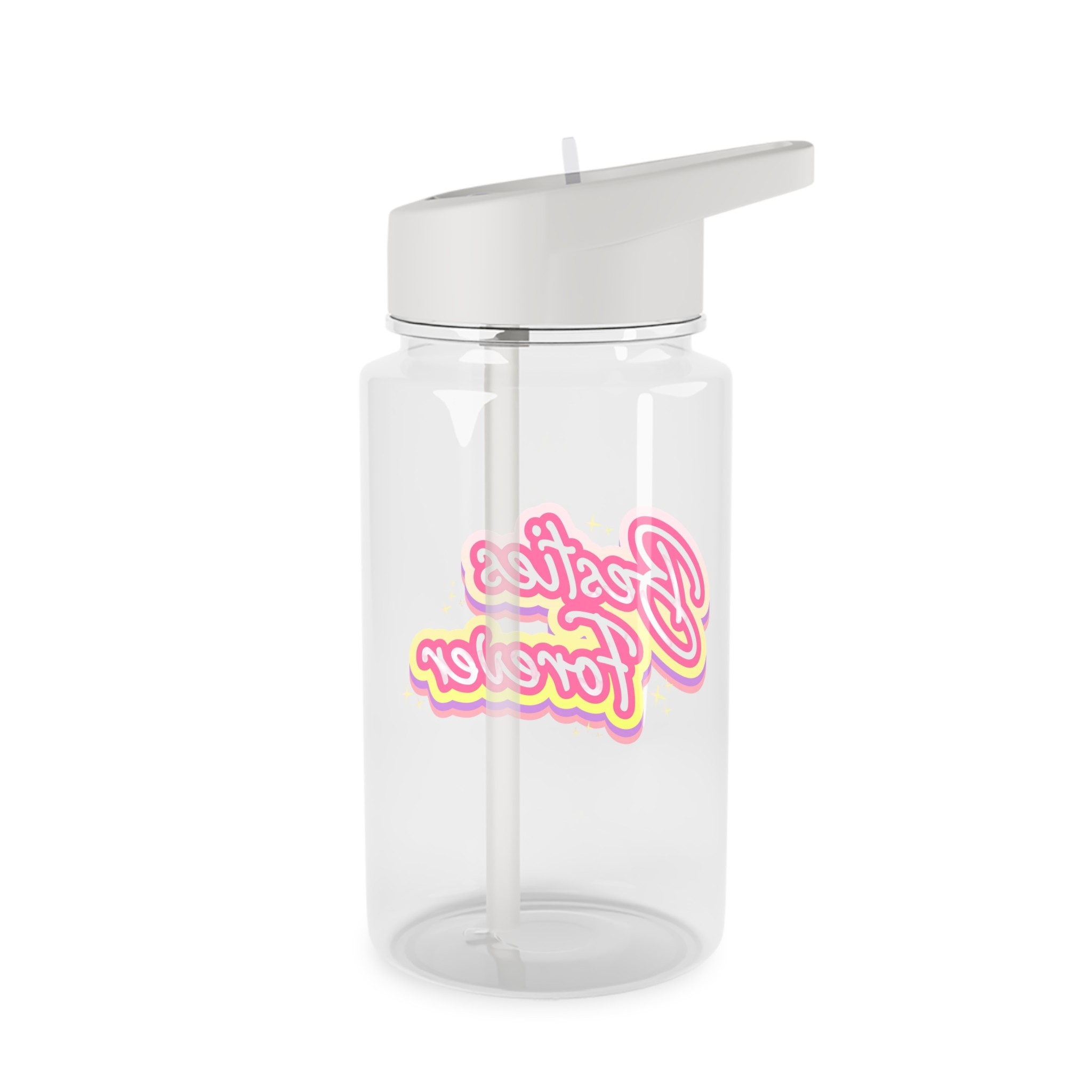 Pink Besties Forever Lettering Logo Tritan Water Bottle - Image 2