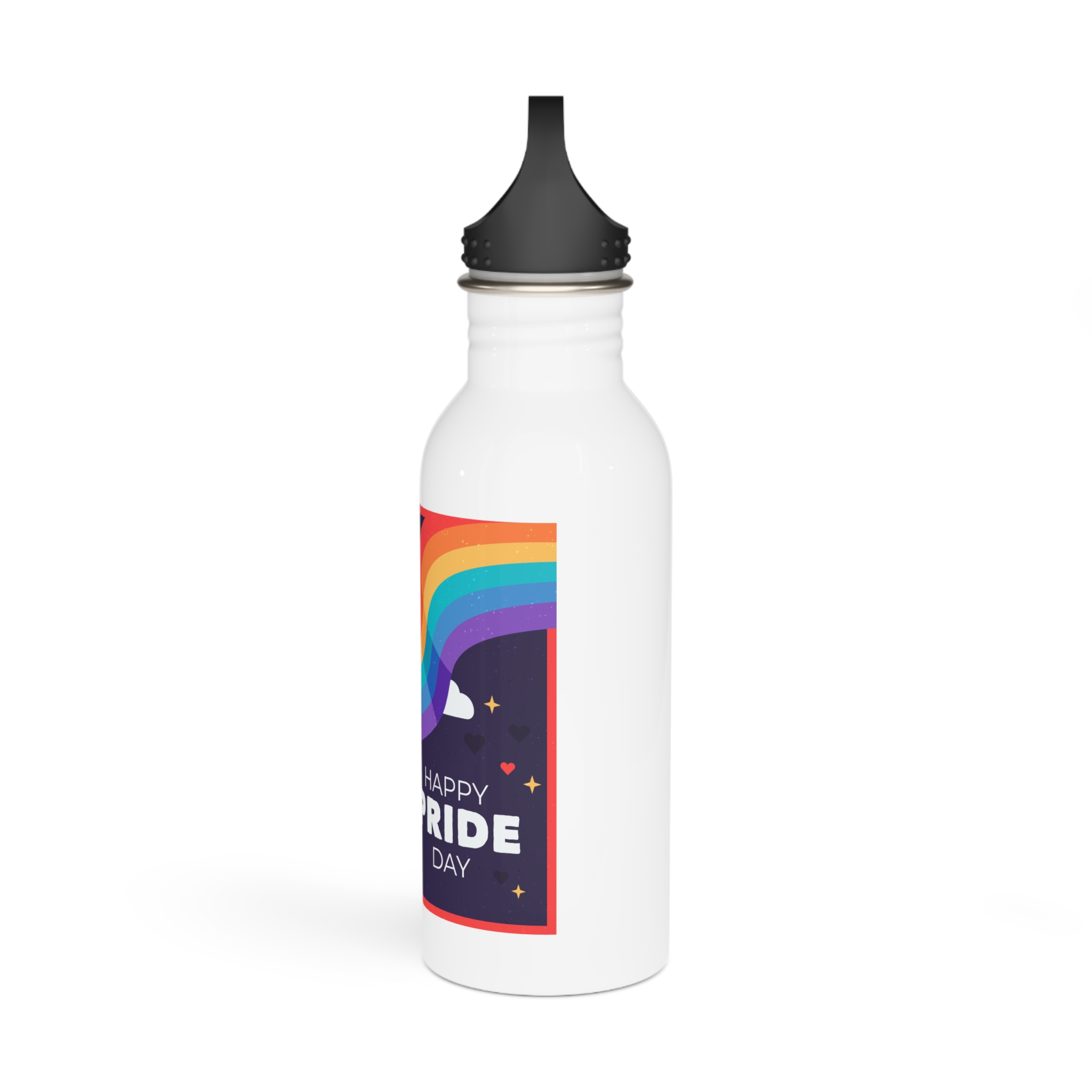 Rainbow Flag Pride Day Stainless Steel Water Bottle - Image 4