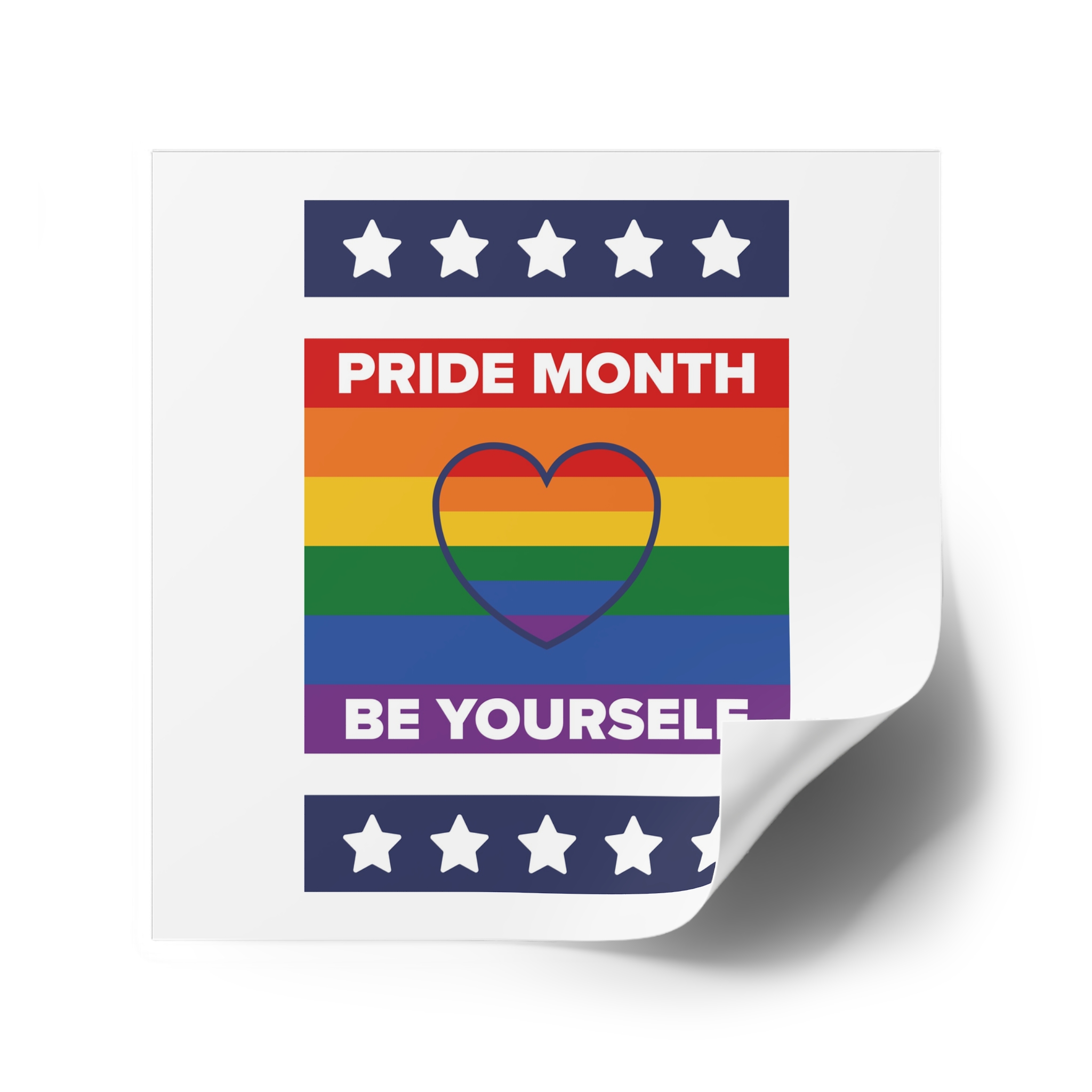 Lgbt Pride Month June Lesbian Gay Bisexual Transgender Lgbtq Flag Rainbow Vector(1) Laminate Stickers Square - Image 42