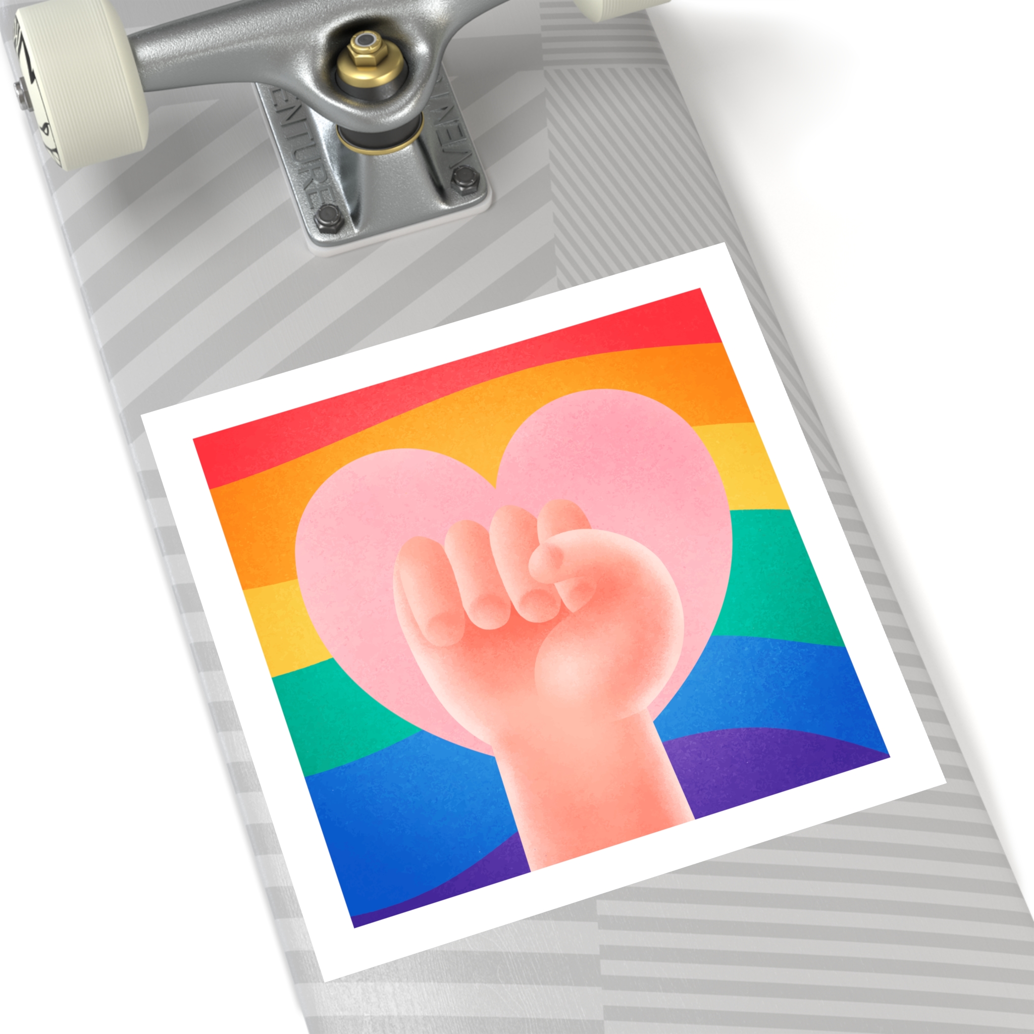 Pride Day Concept 2 Laminate Stickers Square - Image 64
