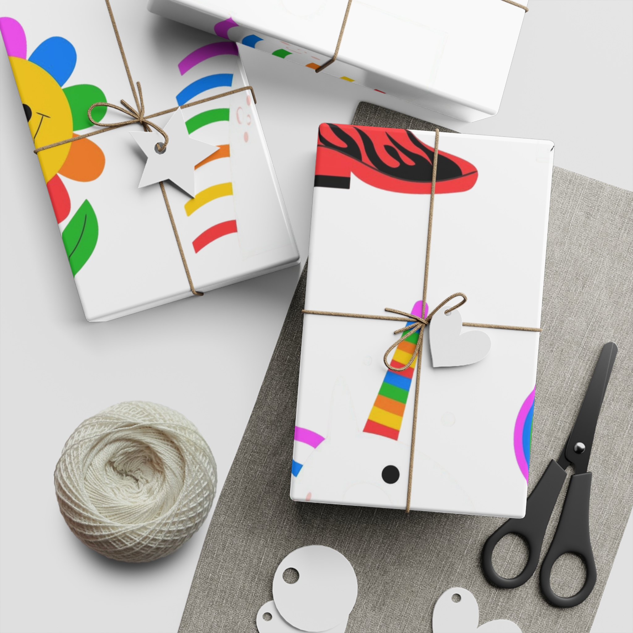 Flat Design Elements Collection Pride Month Celebration Gift Wrapping Paper Sheets 1pc - Image 5