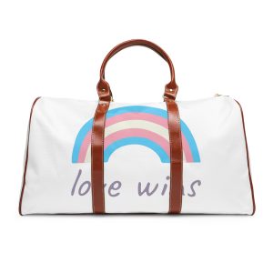 Colorful Rainbow Shape Transgender Pride Flag Happy Pride Day Lgbtqia Community Pride Month Vector Hand Drawn Doodle Posters Stickers Logo Cards Waterproof Travel Bag