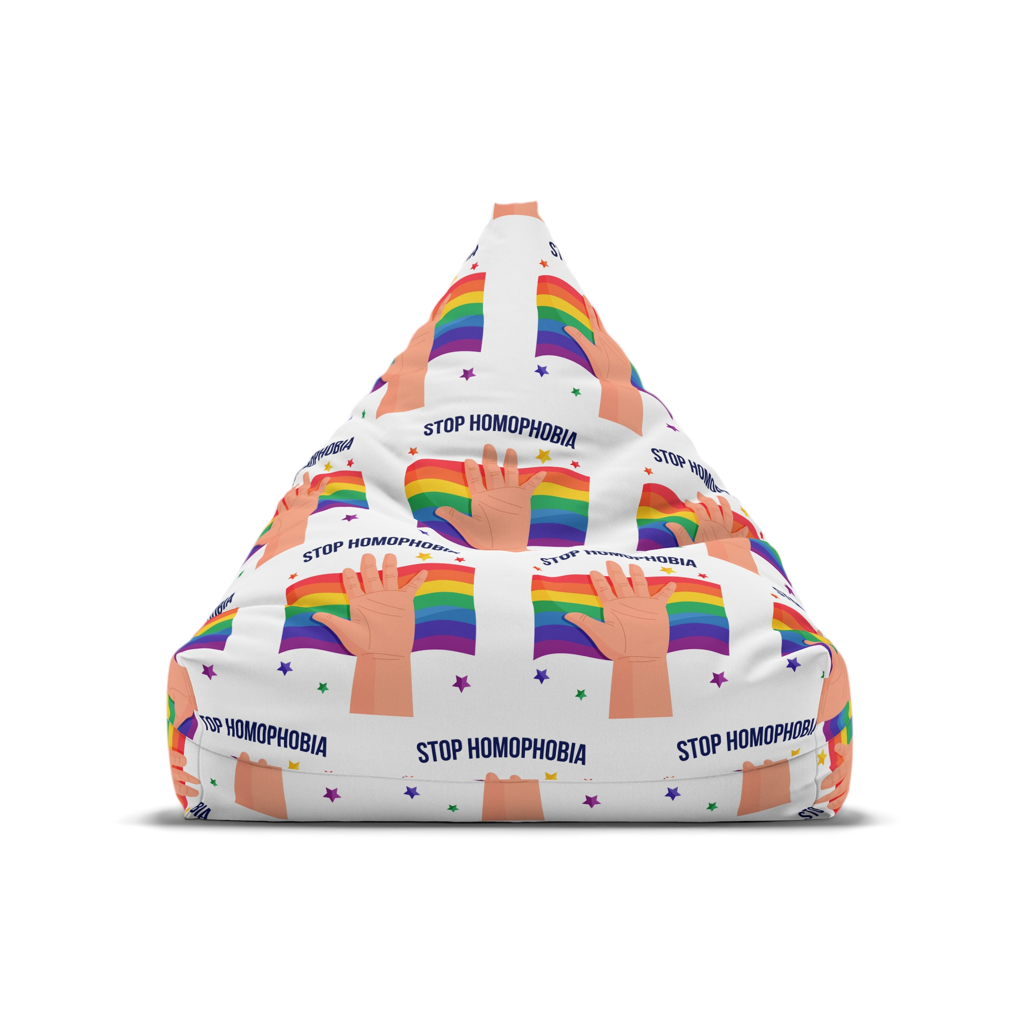 Stop Homophobia Bean Bag Chair Cover - Image 5