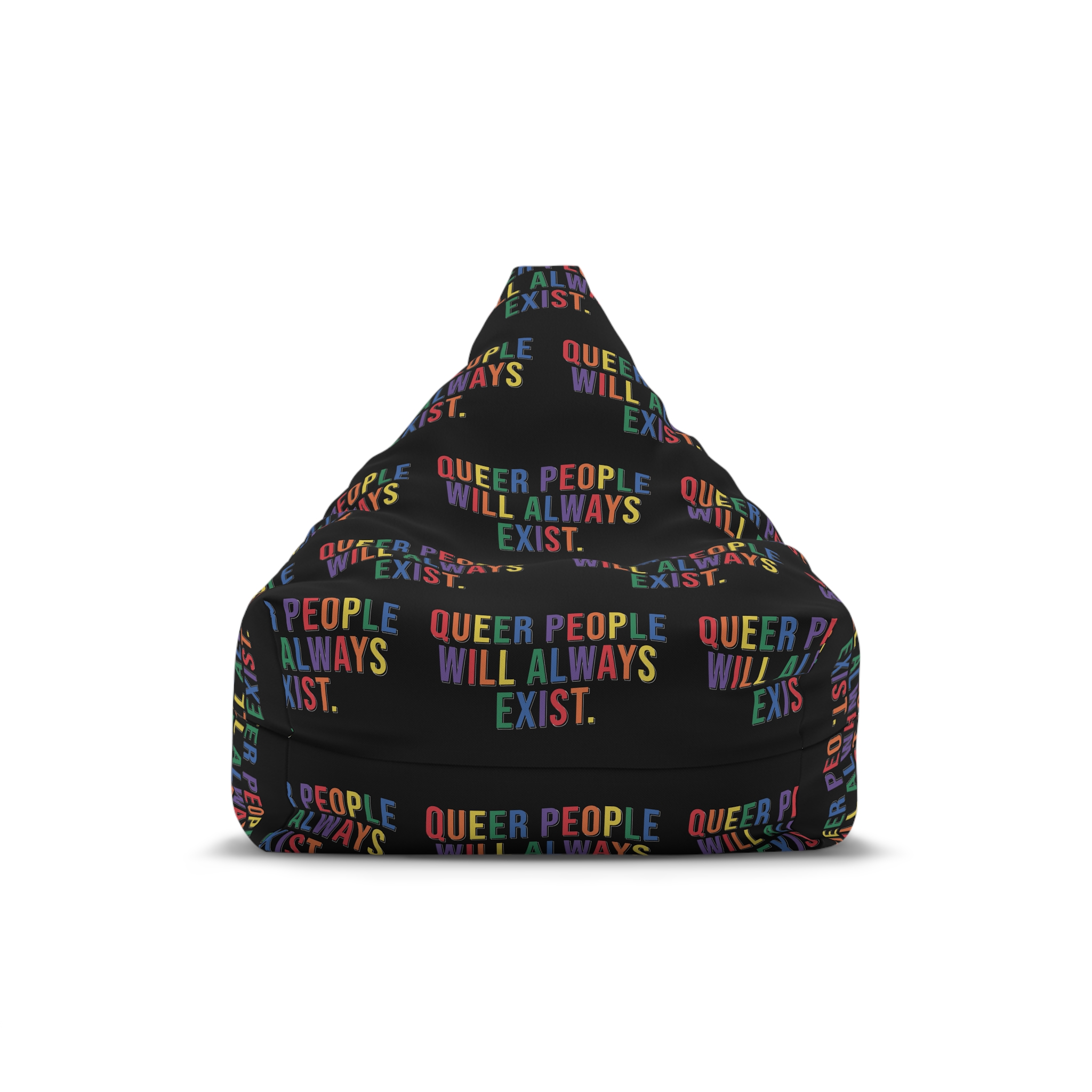 Pride Lgbtq Gay Typography Vector Tshirt Design(12) Bean Bag Chair Cover