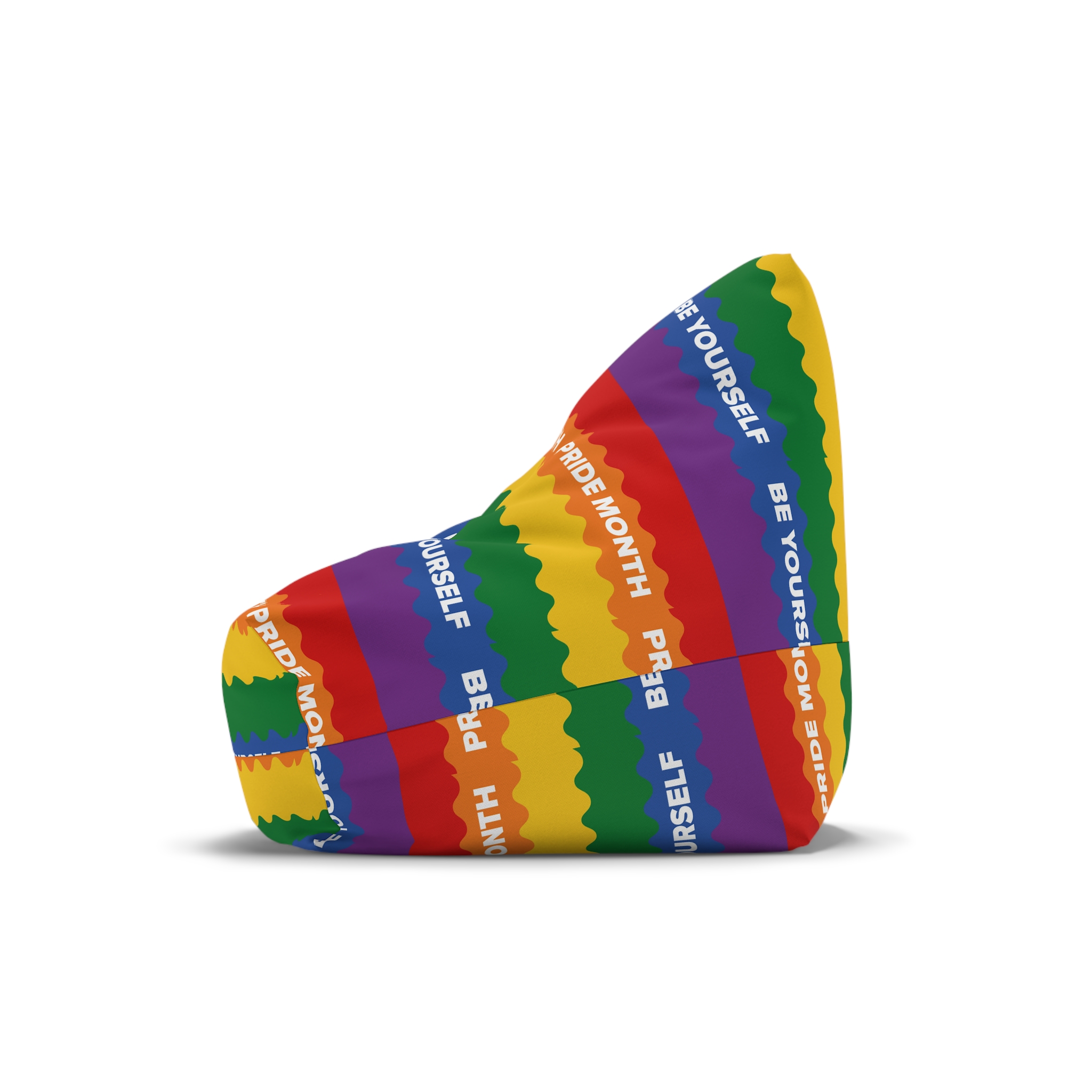 Lgbt Pride Month June Lesbian Gay Bisexual Transgender Lgbtq Flag Rainbow Vector Bean Bag Chair Cover - Image 4