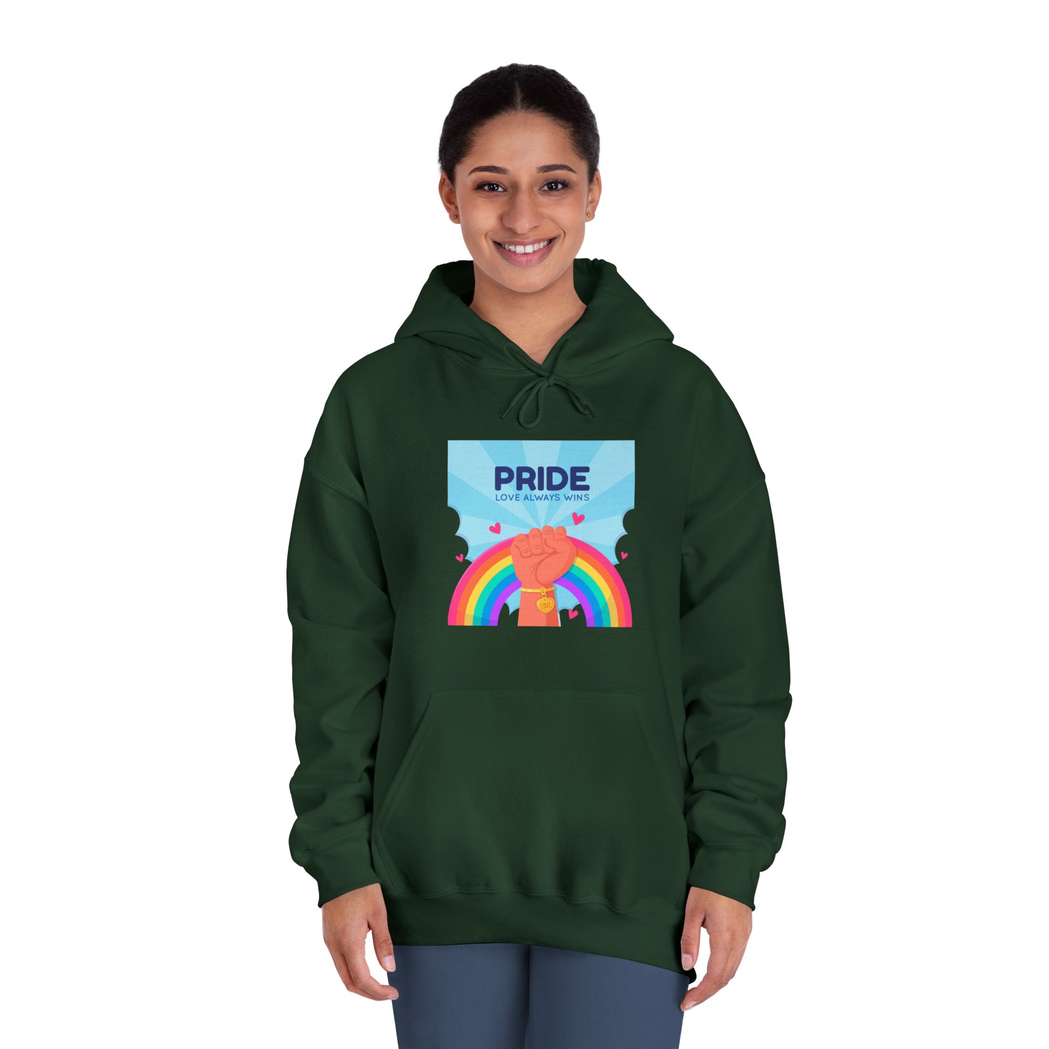 Pride Day Concept Unisex Dryblend Hooded Sweatshirt - Image 24