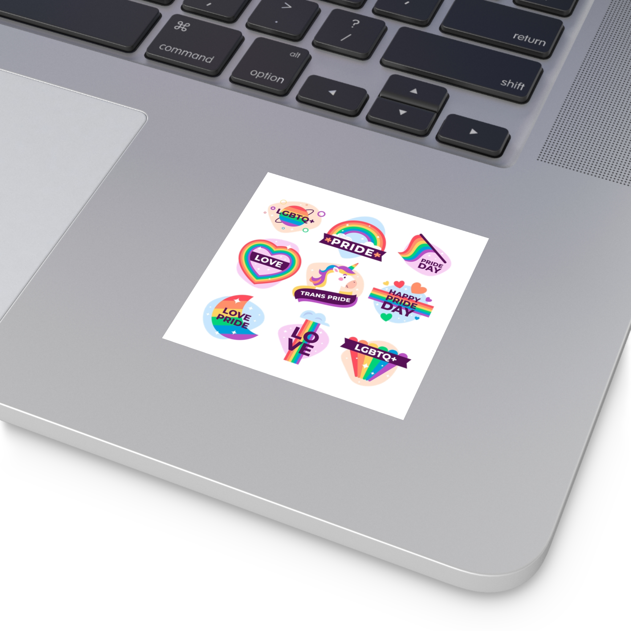 Labels Design Pride Day Event Laminate Stickers Square - Image 7