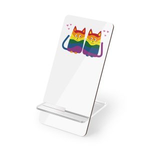 Family Cats With Child Happy Parents Cats Romantic Couple Mobile Display Stand For Smartphones
