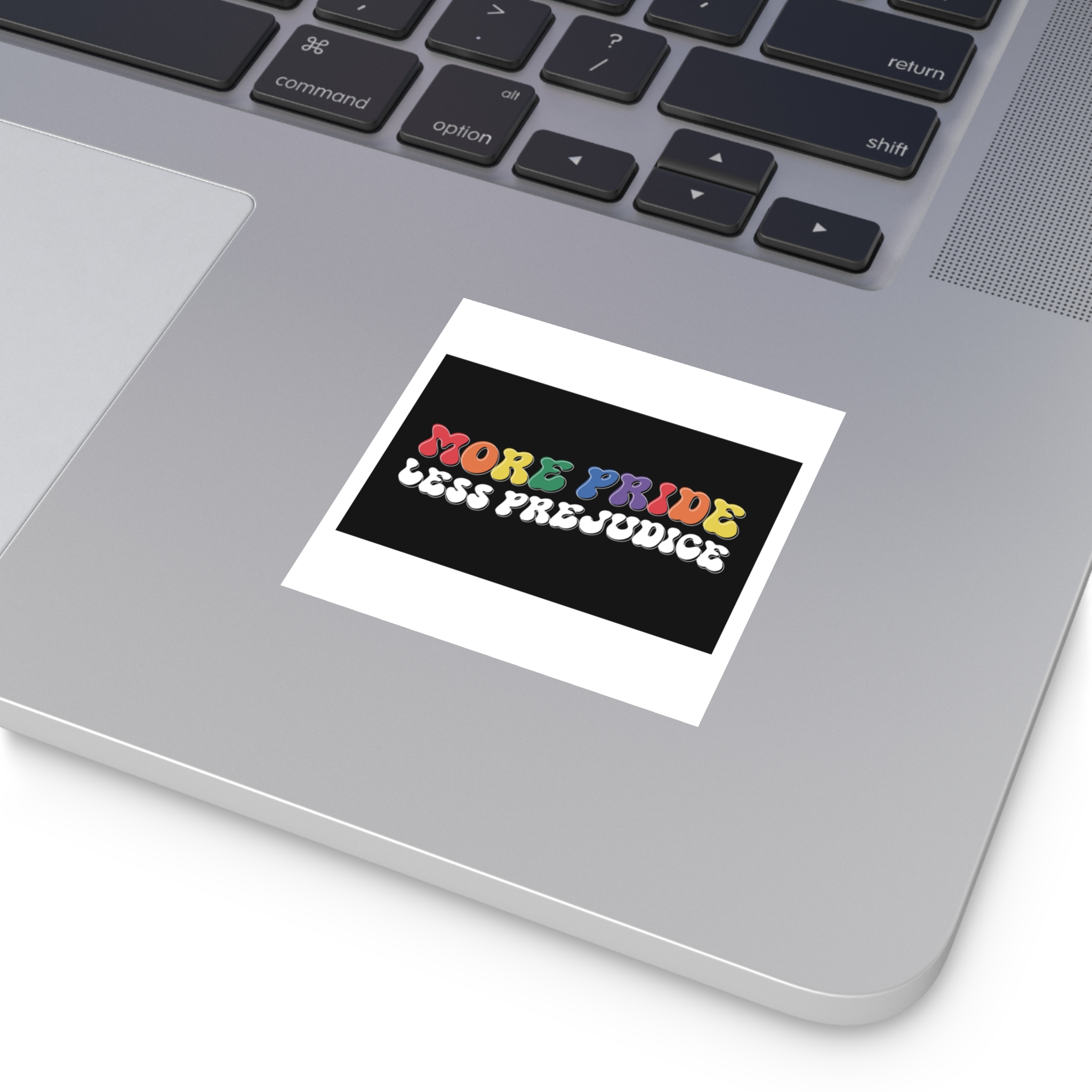 Pride Lgbtq Gay Typography Vector Tshirt Design(11) Laminate Stickers Square - Image 3