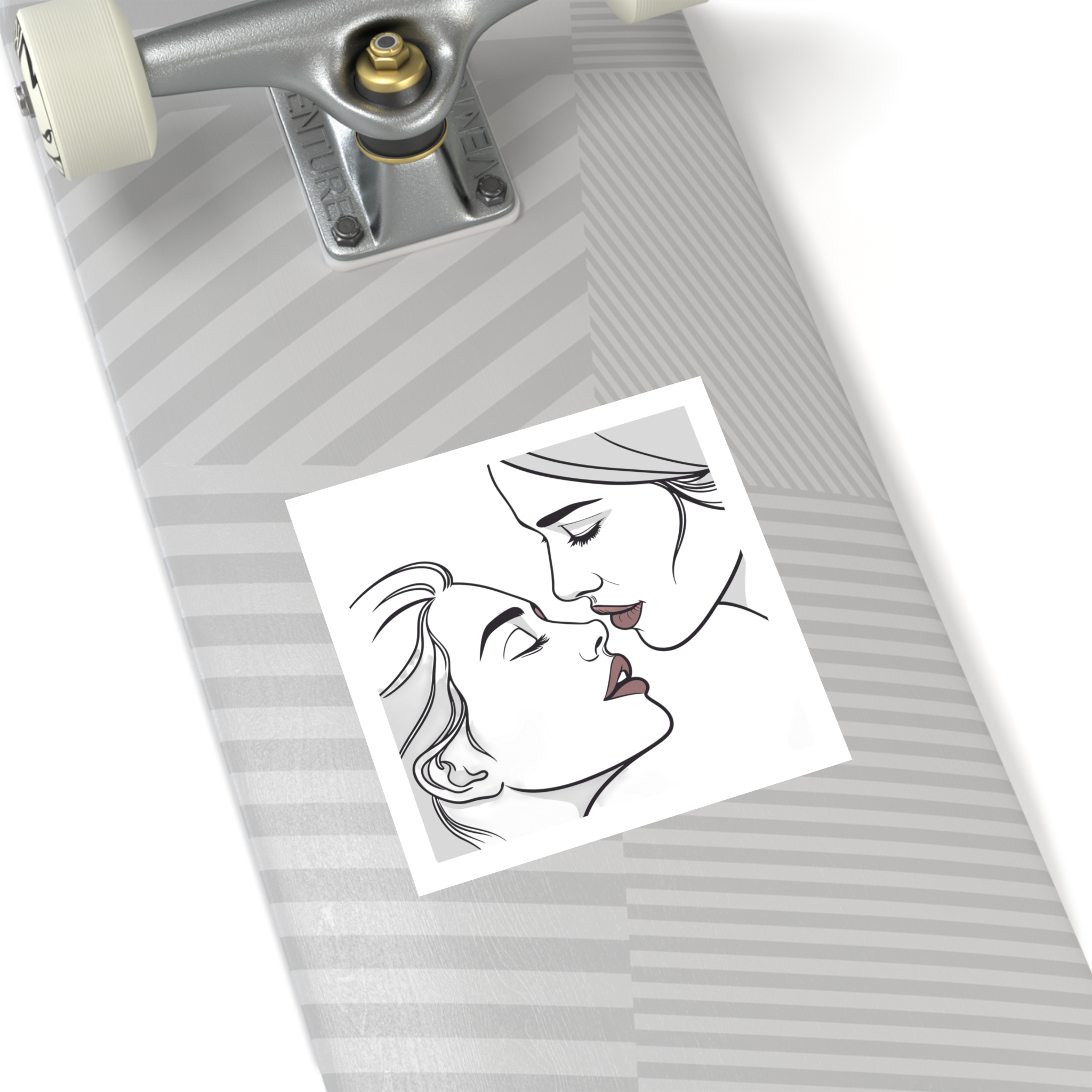 Perfect Lip Set Open Close Smooches Laminate Stickers Square - Image 36