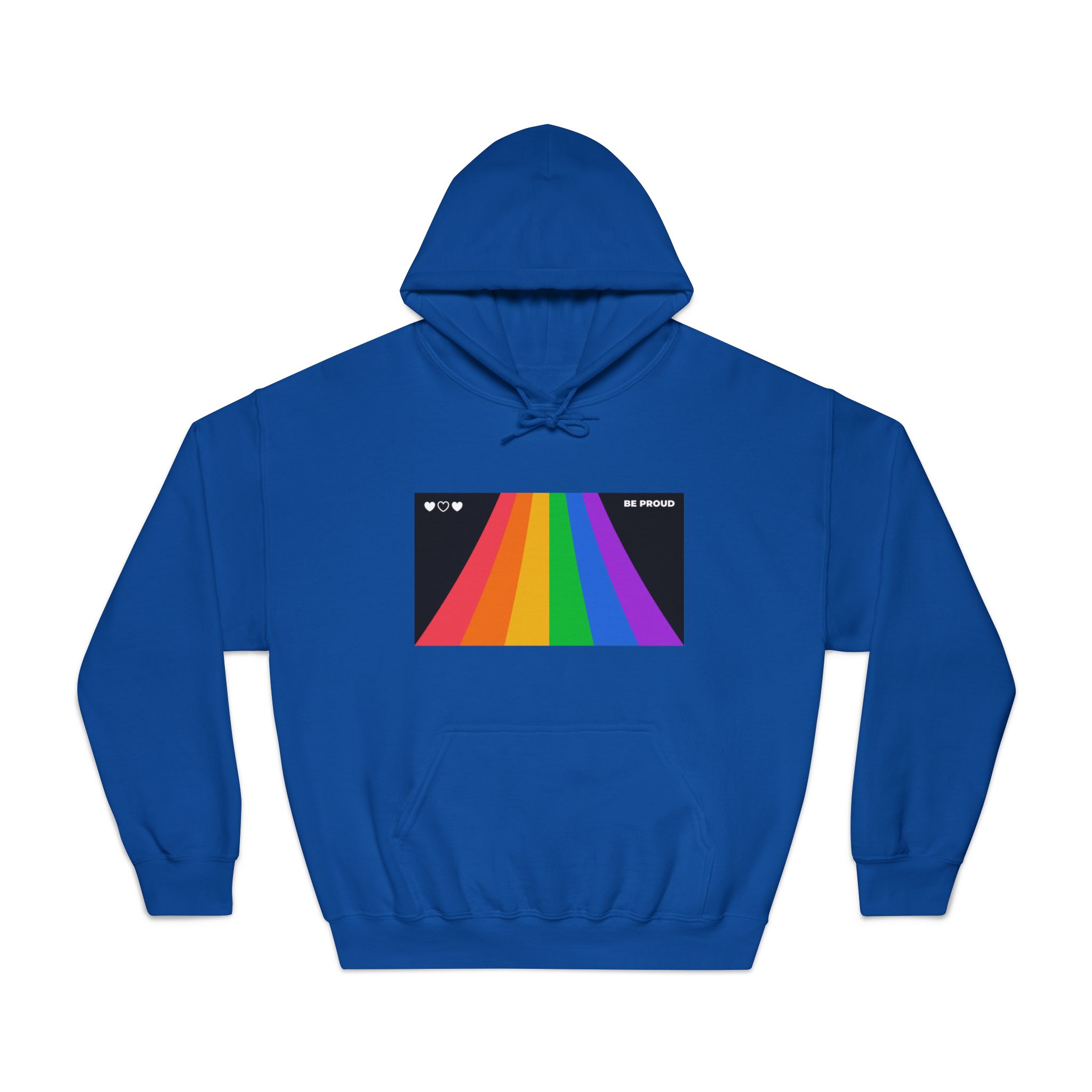 Modern Colorful Pride Zoom Background Unisex Dryblend Hooded Sweatshirt - Image 25