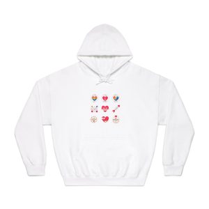 Lgbt Valentine S Day Label Collection Unisex Dryblend Hooded Sweatshirt