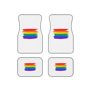 Watercolor Pride Day Flag Car Mats Set Of 4