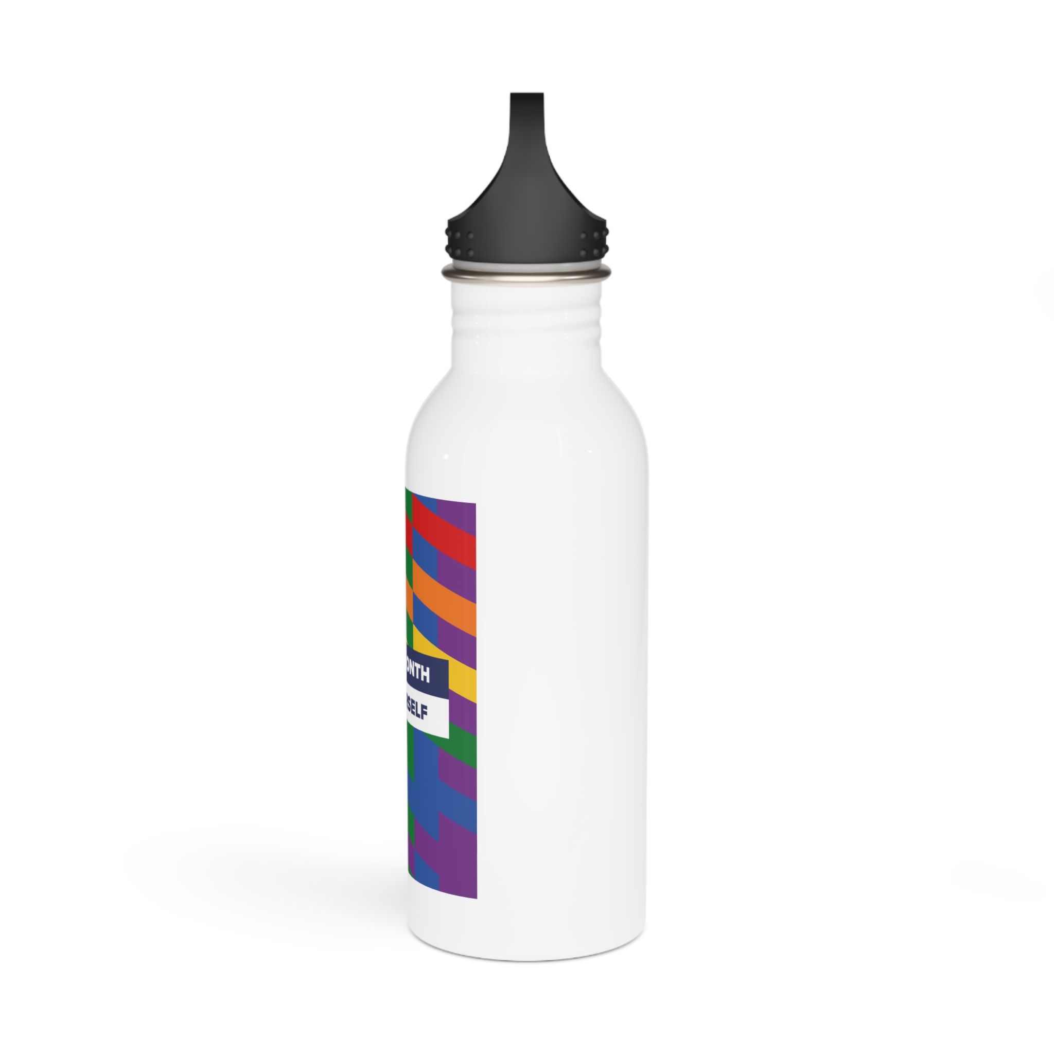 Lgbt Pride Month June Lesbian Gay Bisexual Transgender Lgbtq Flag Rainbow Vector(1)3 Stainless Steel Water Bottle - Image 4